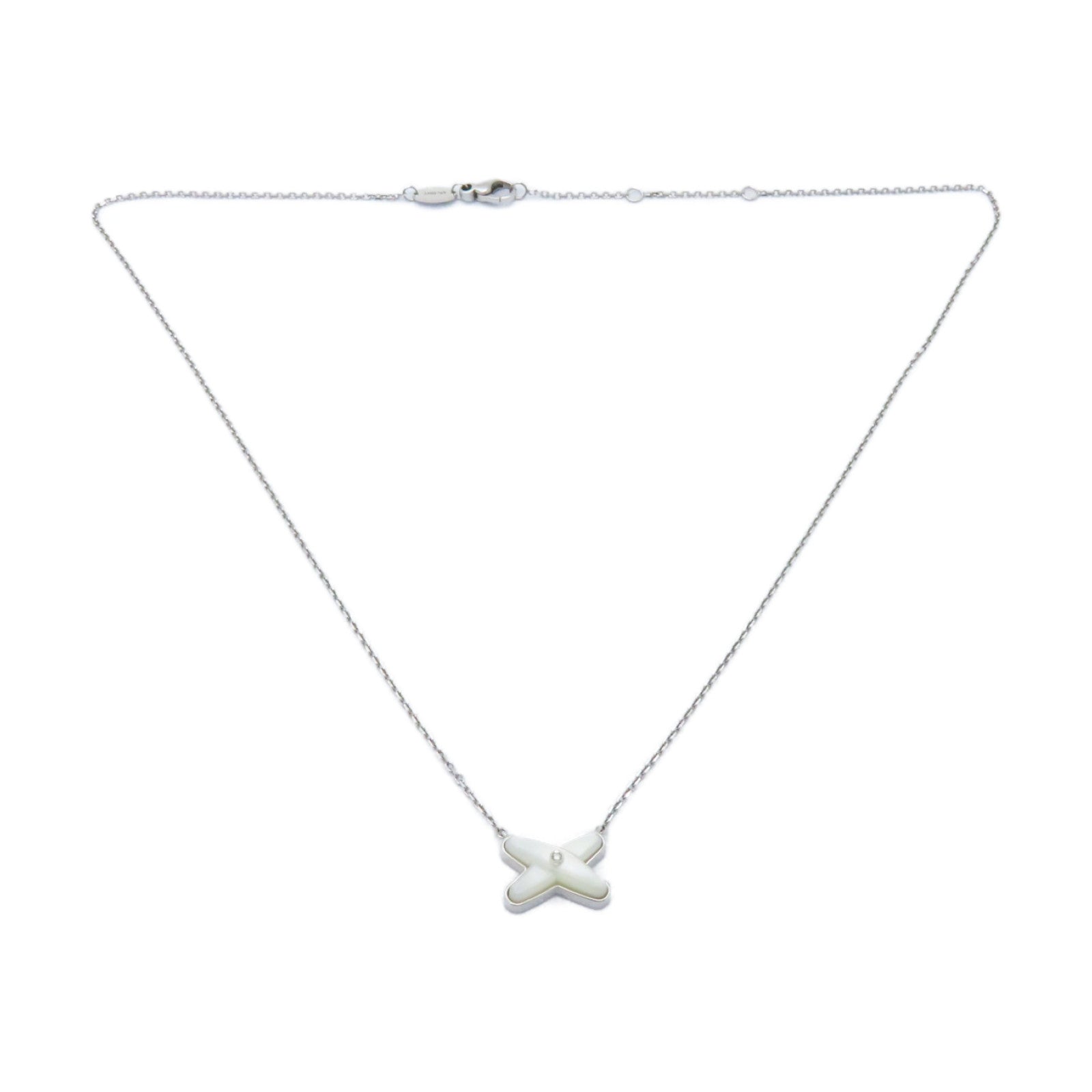 Chaumet 18K白金Jeux De Liens Mother-of-Pearl珍珠母貝項鍊