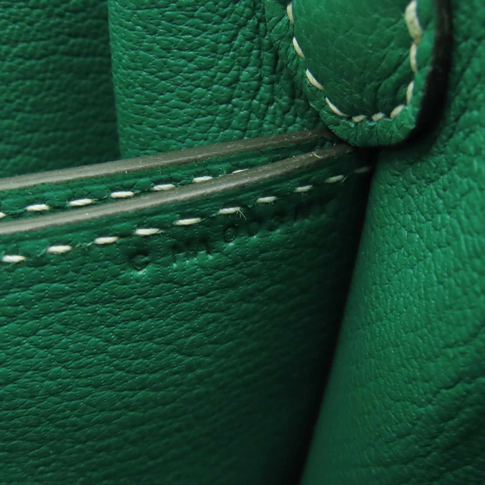 HERMES Evercolor皮革Roulis 23金扣肩背袋綠色