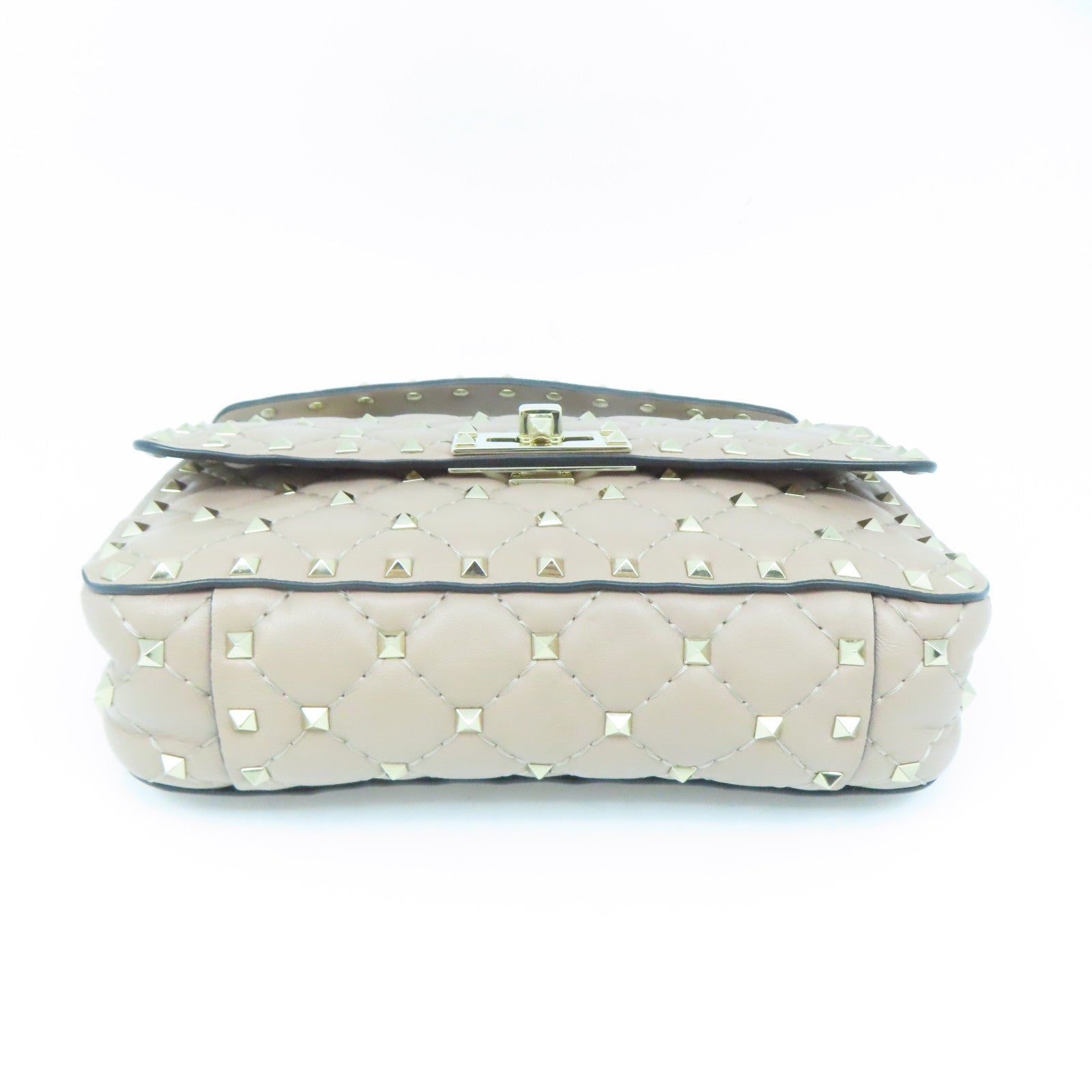 Valentino 2way Shoulder Bag金扣手挽肩背两用袋米色