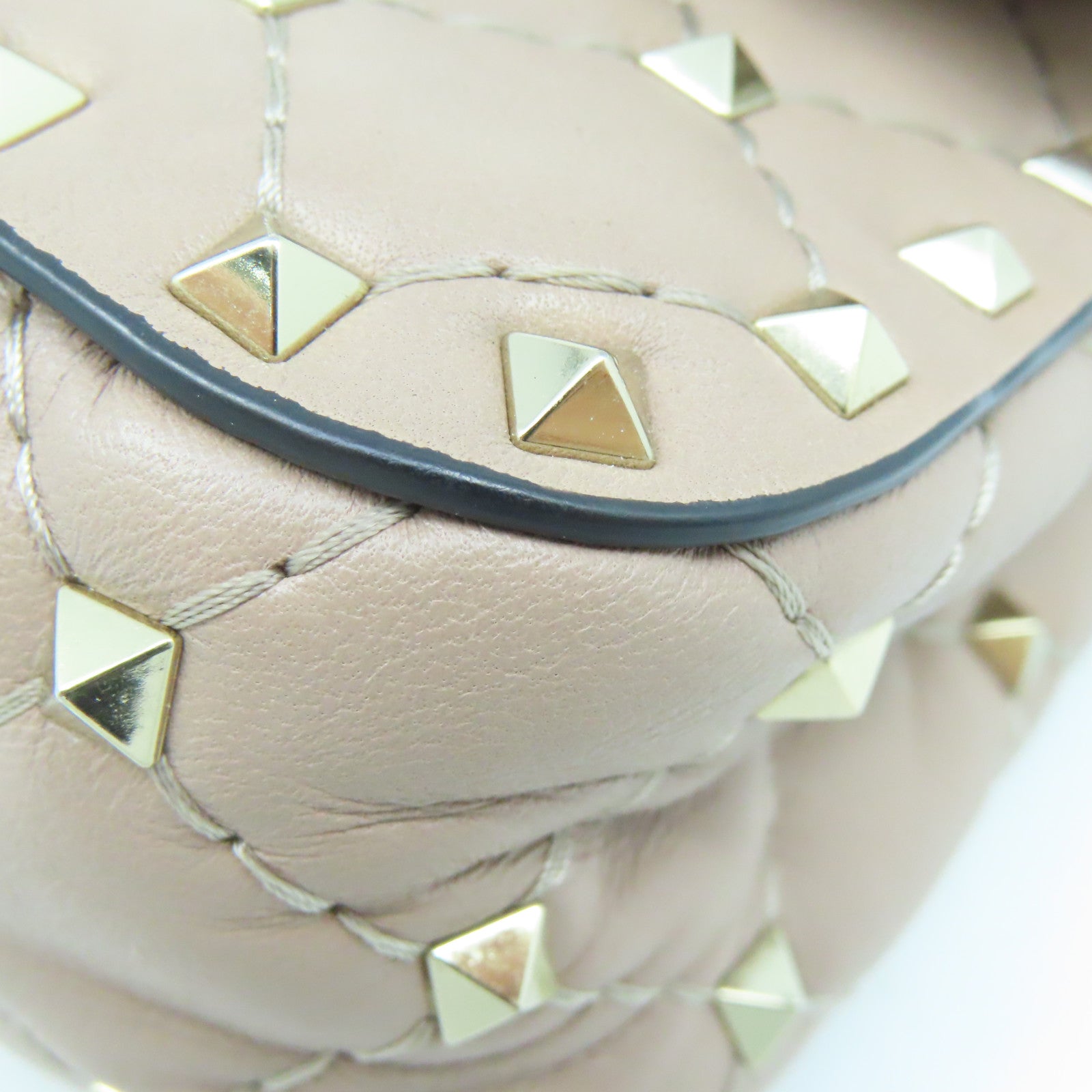 Valentino 2way Shoulder Bag金扣手挽肩背两用袋米色