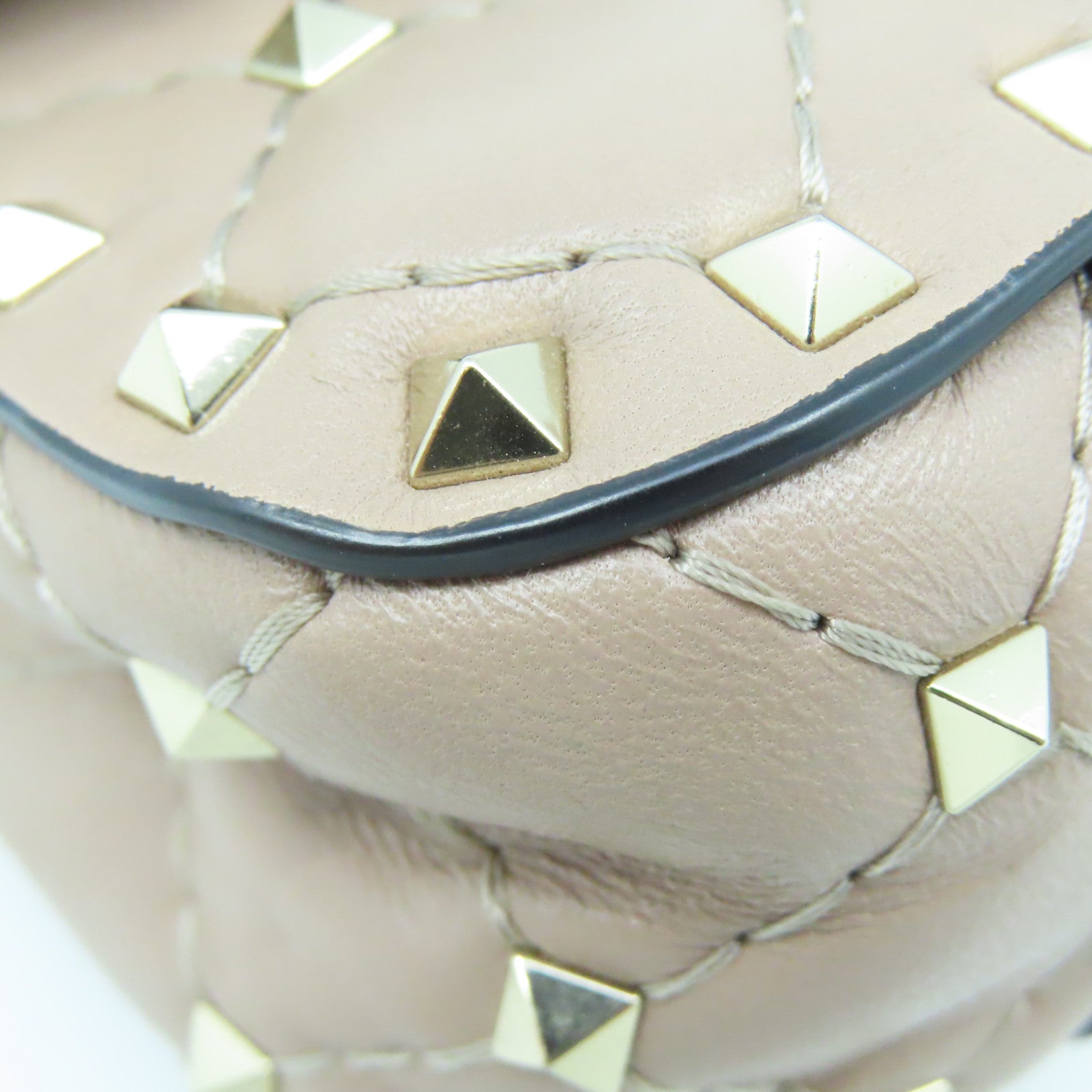Valentino 2way Shoulder Bag金扣手挽肩背两用袋米色
