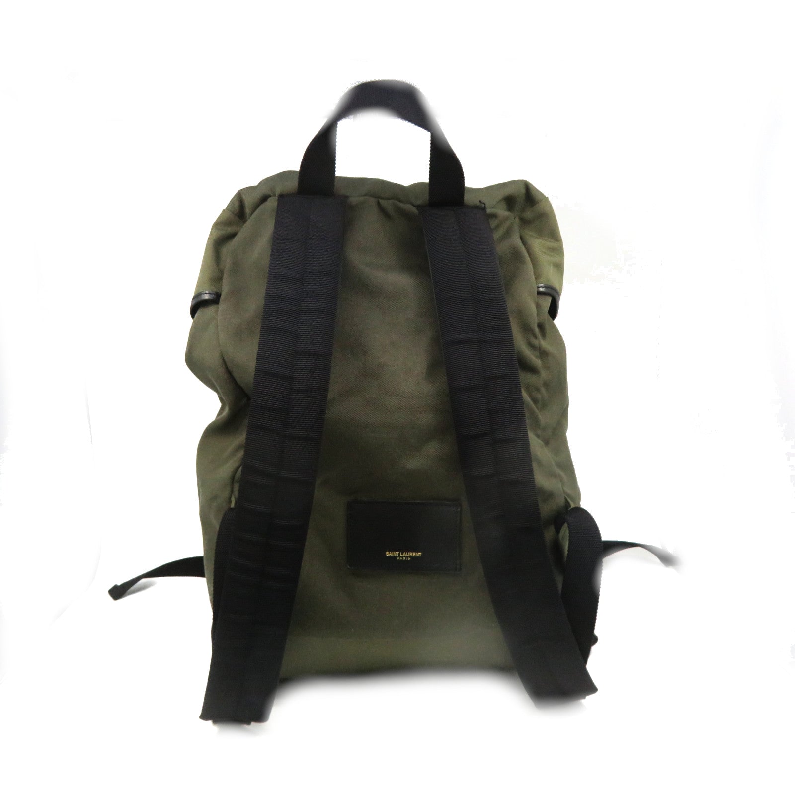 SAINT LAURENT [Sharp Discount] Canvas Hunting Backpack Backpack Green
