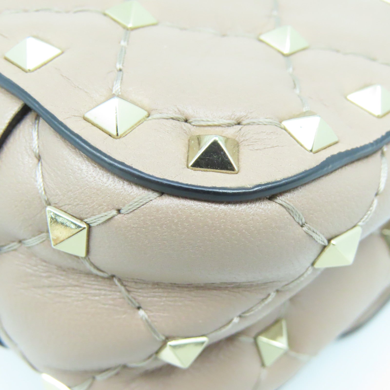 Valentino 2way Shoulder Bag金扣手挽肩背两用袋米色