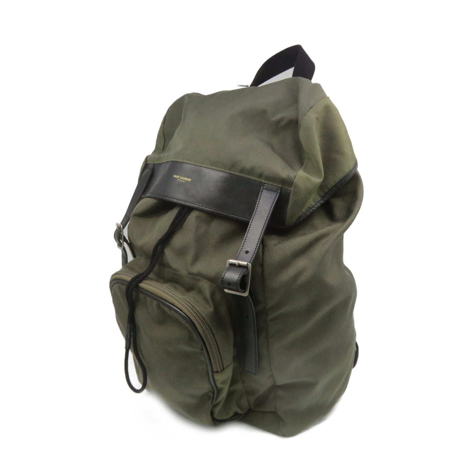 SAINT LAURENT [Sharp Discount] Canvas Hunting Backpack Backpack Green
