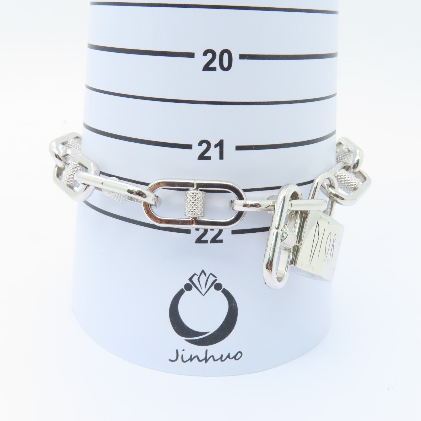 Dior 金屬Pettibon Bike Chain Bracelet手鏈銀色
