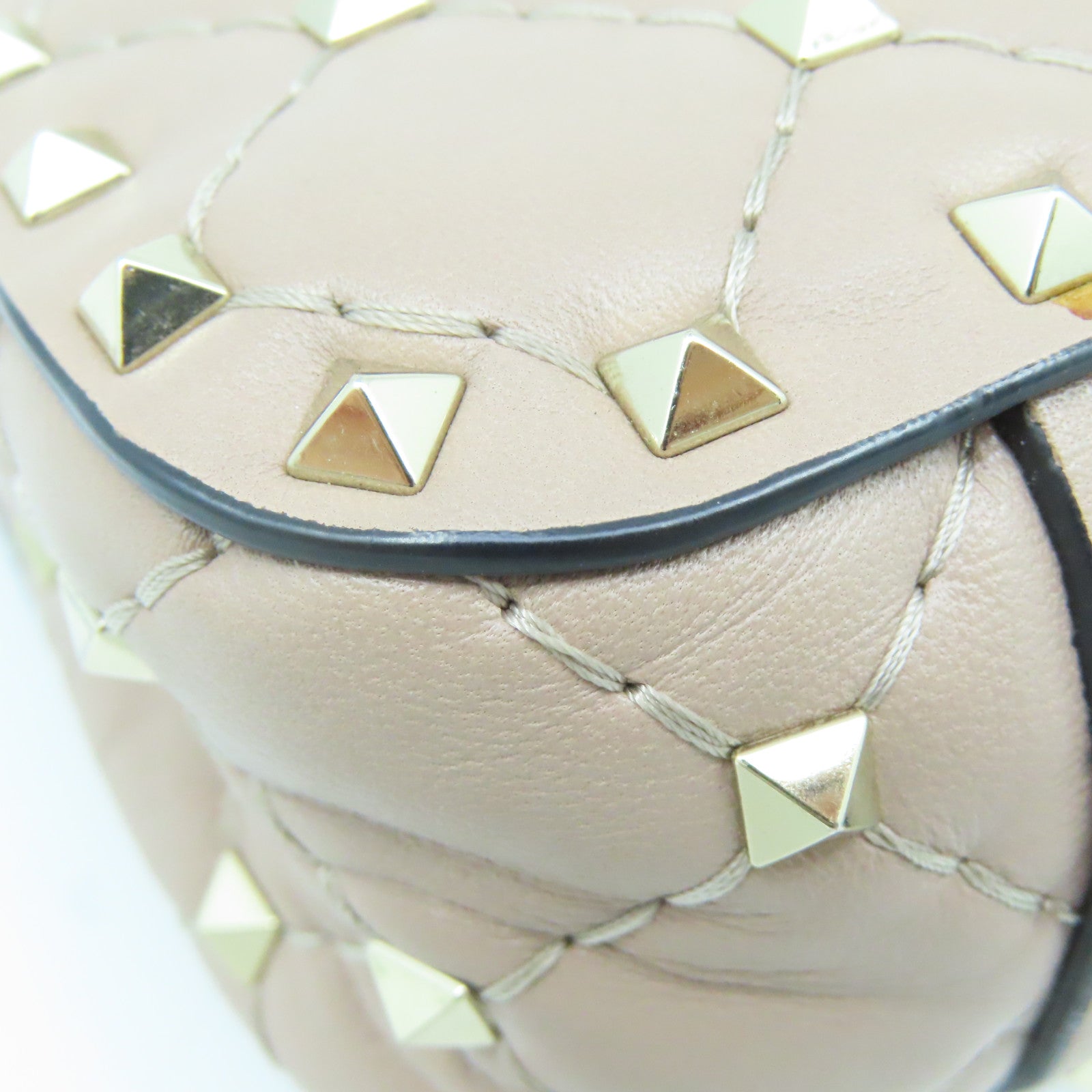 Valentino 2way Shoulder Bag金扣手挽肩背两用袋米色