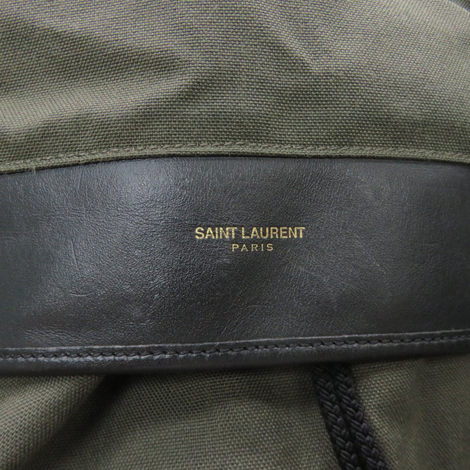 SAINT LAURENT [Sharp Discount] Canvas Hunting Backpack Backpack Green