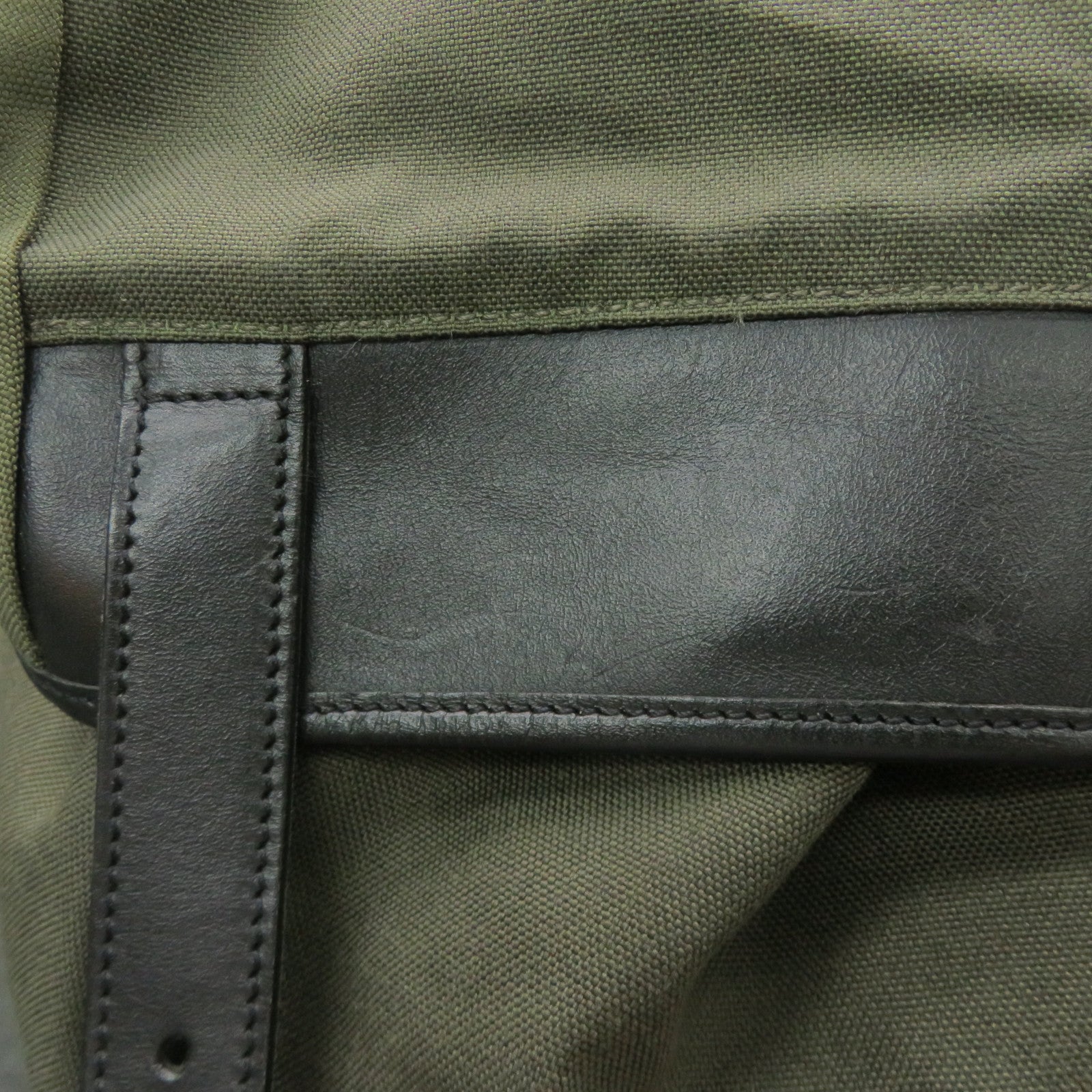 SAINT LAURENT [Sharp Discount] Canvas Hunting Backpack Backpack Green