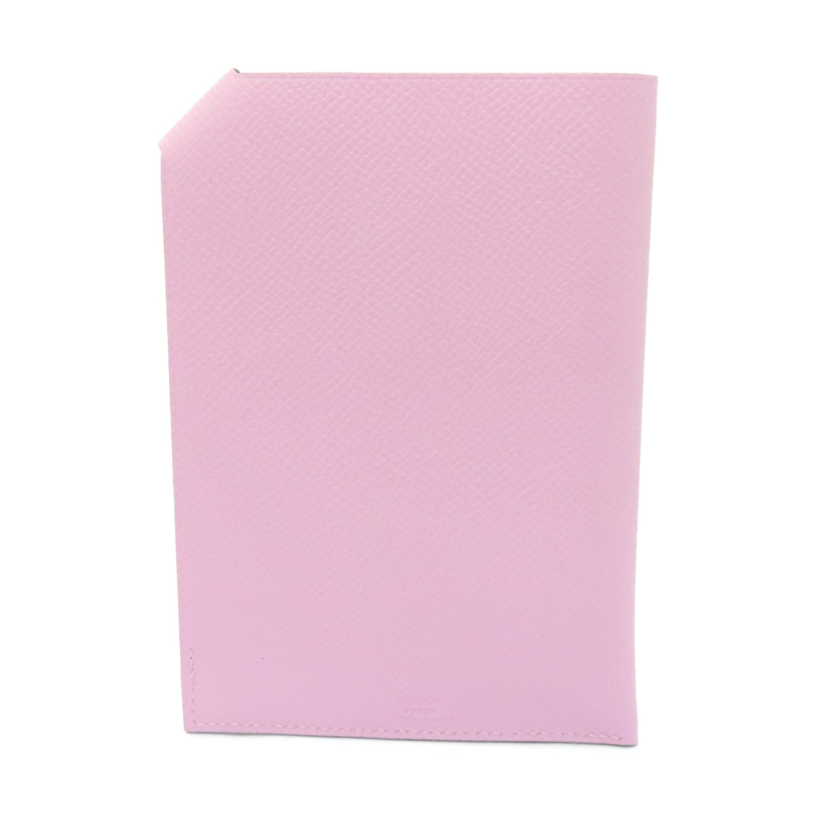 HERMES Epsom皮革Passbook Holder銀扣護照套Mauve Sylvestre粉紅色