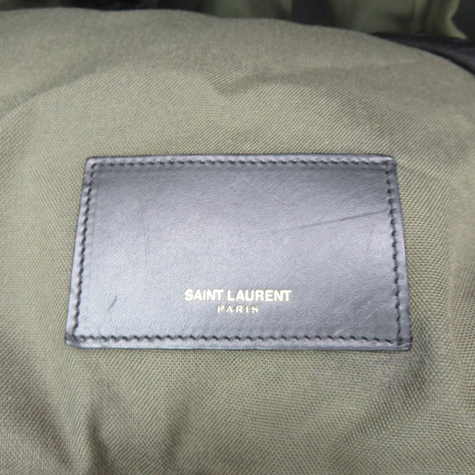 SAINT LAURENT [Sharp Discount] Canvas Hunting Backpack Backpack Green
