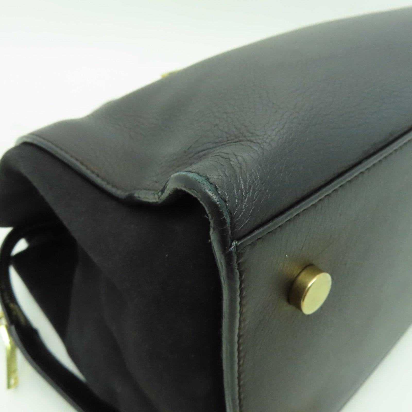SAINT LAURENT 牛皮皮革Classic Y 2 Way Bag金扣手挽肩背兩用袋黑色