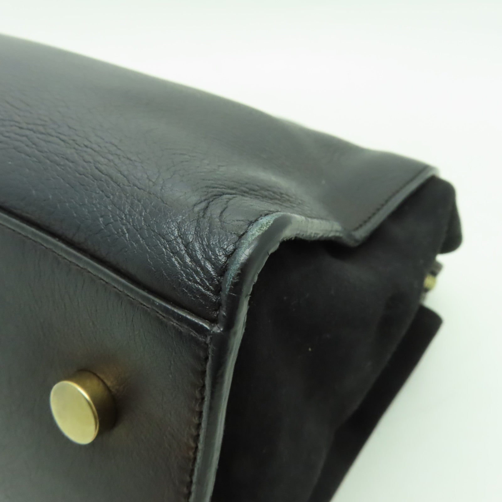 SAINT LAURENT 牛皮皮革Classic Y 2 Way Bag金扣手挽肩背兩用袋黑色