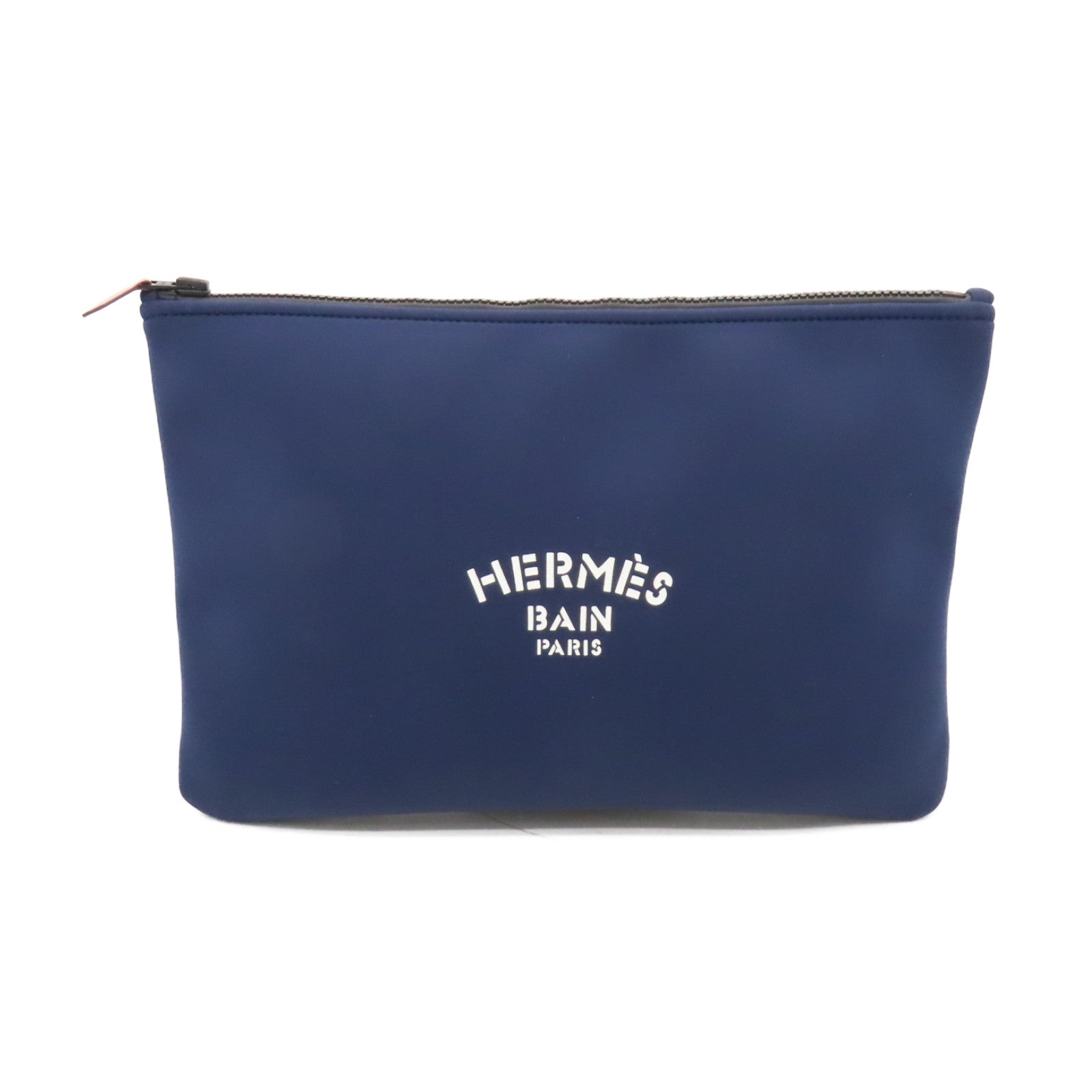 HERMES 【激減優惠】Polyester Clutch手拿包藍色