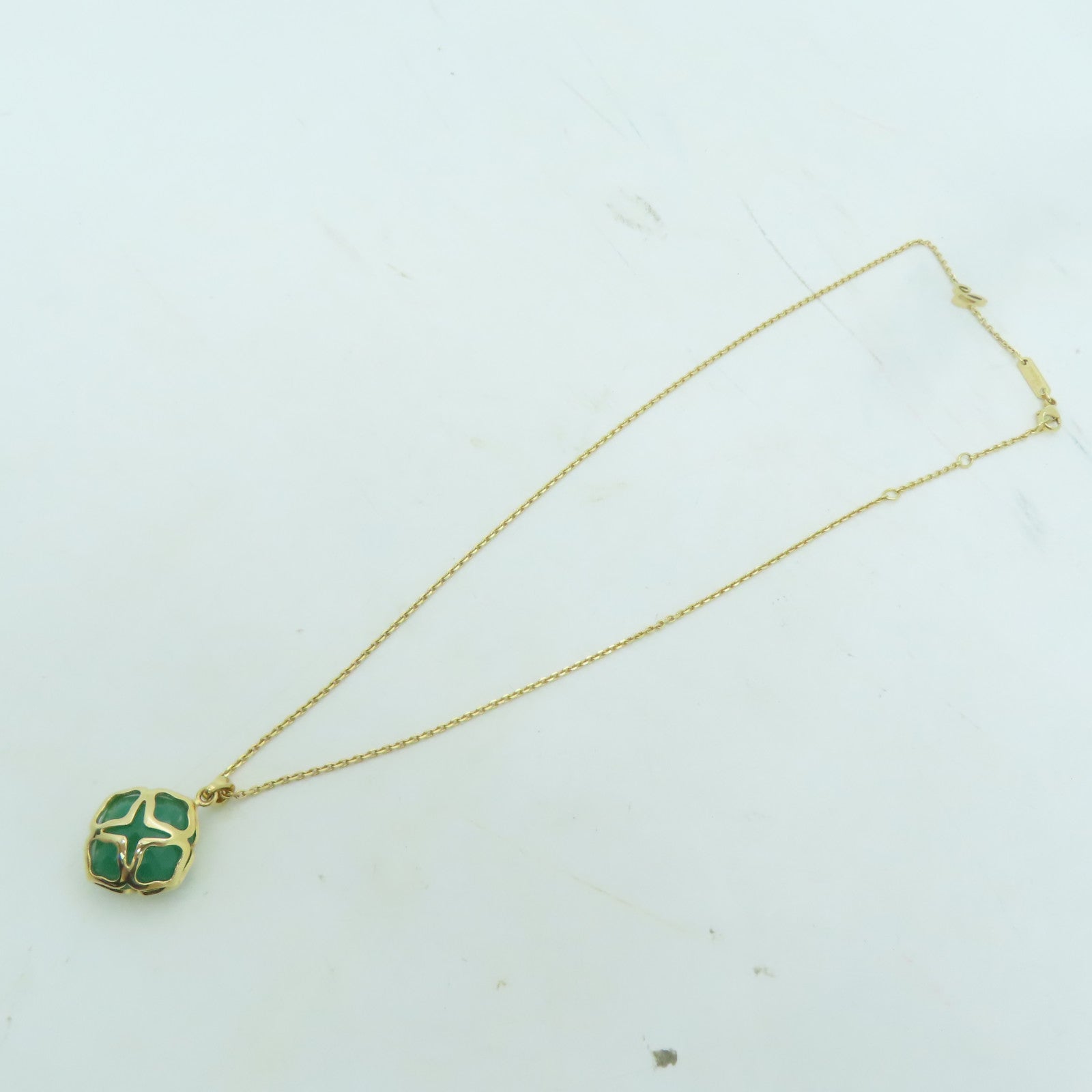 Chopard 18K黃金Necklace項鍊金色/綠色