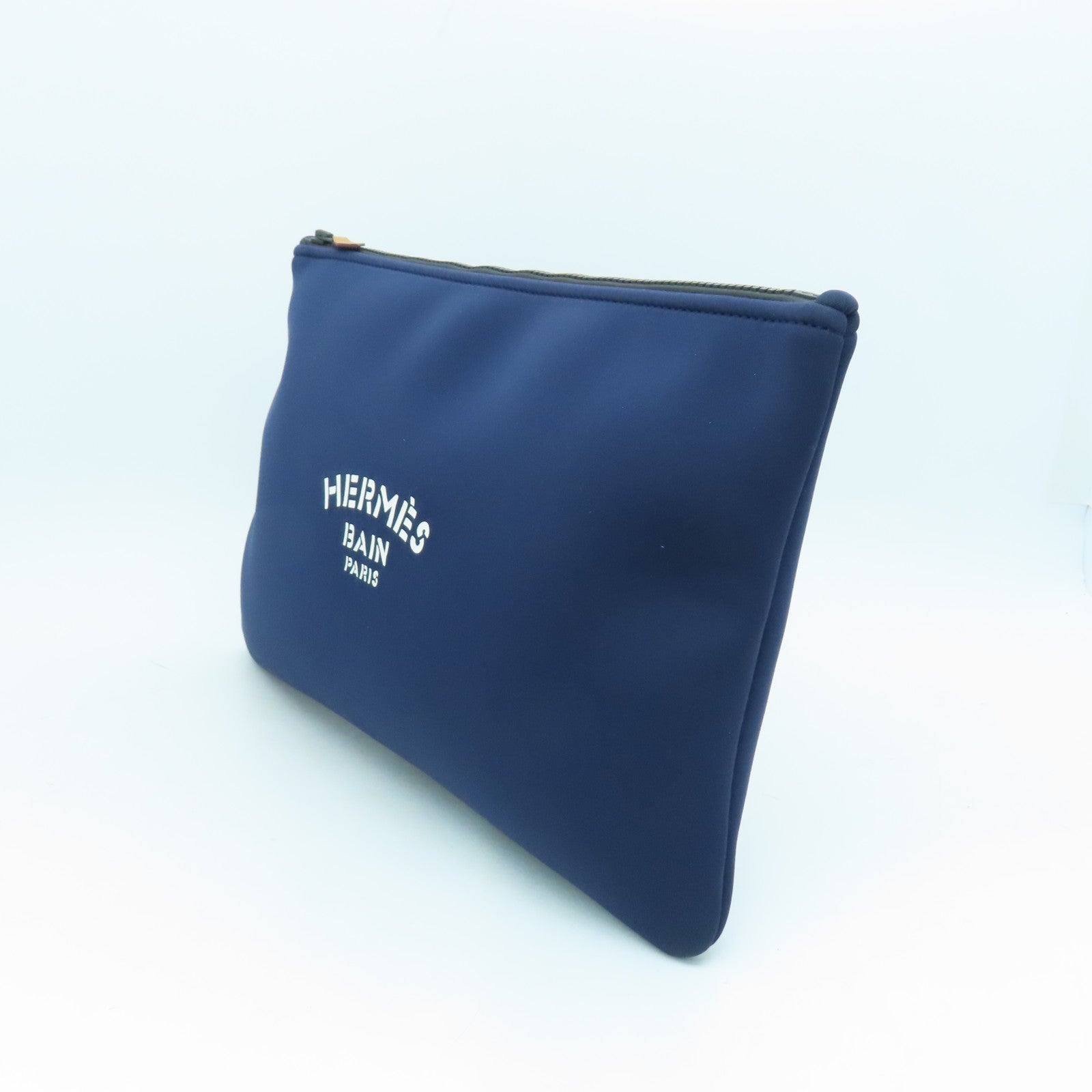 HERMES 【激減優惠】Polyester Clutch手拿包藍色