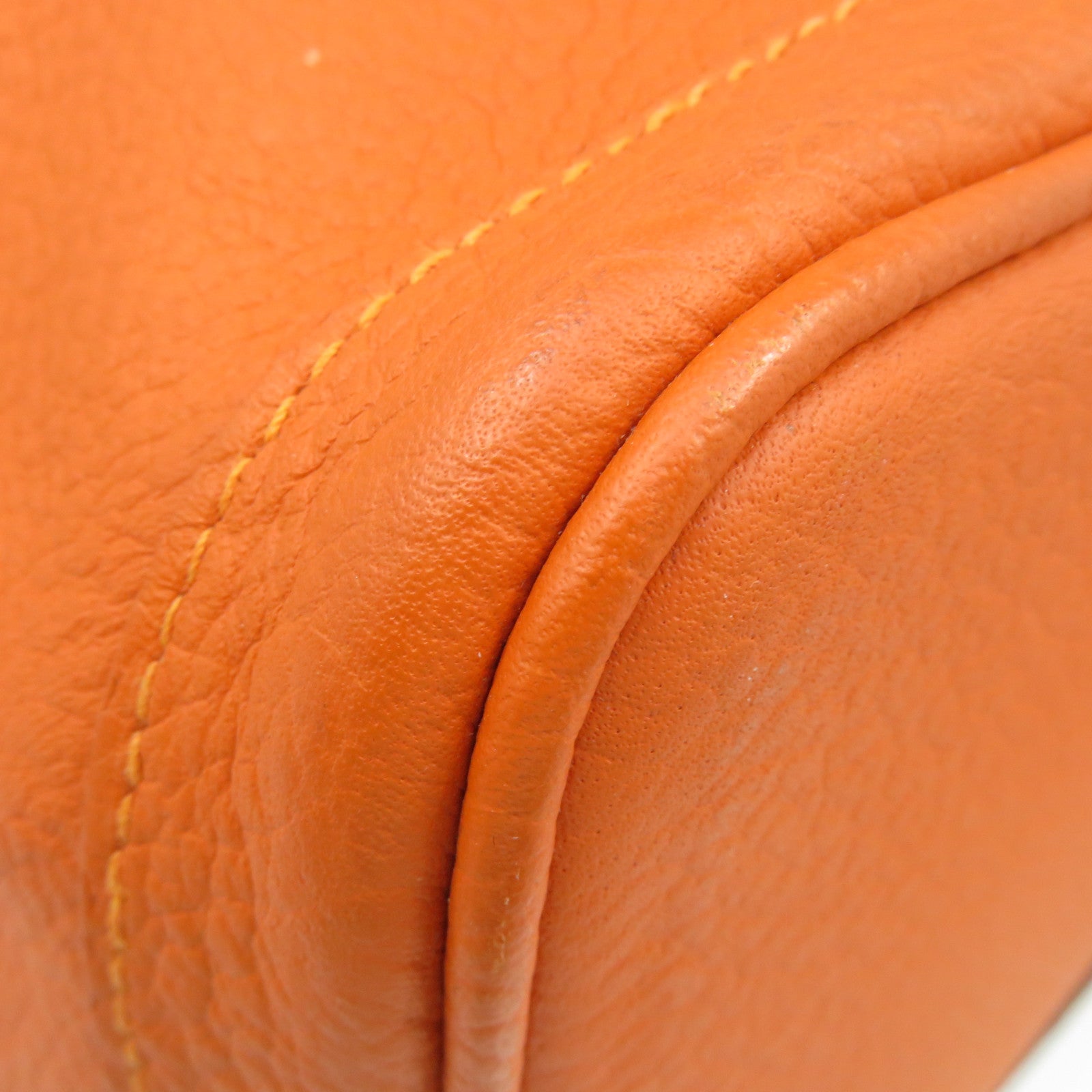 HERMES 【激減優惠】Negonda皮革Garden Party PM Hand Bag手挽袋Feu橙色