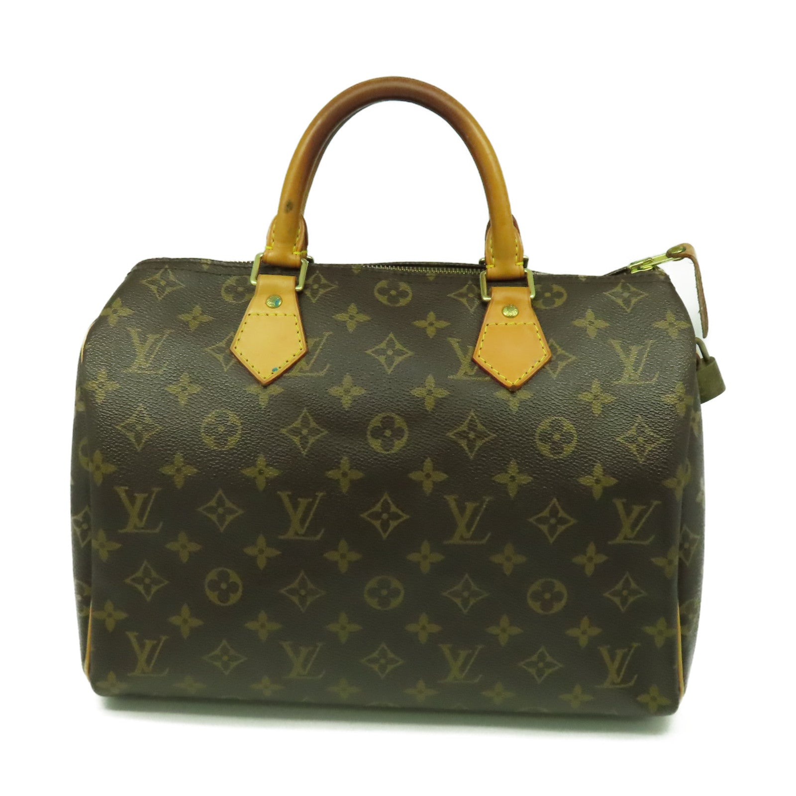 LOUIS VUITTON Monogram Speedy 30金扣手挽袋啡色