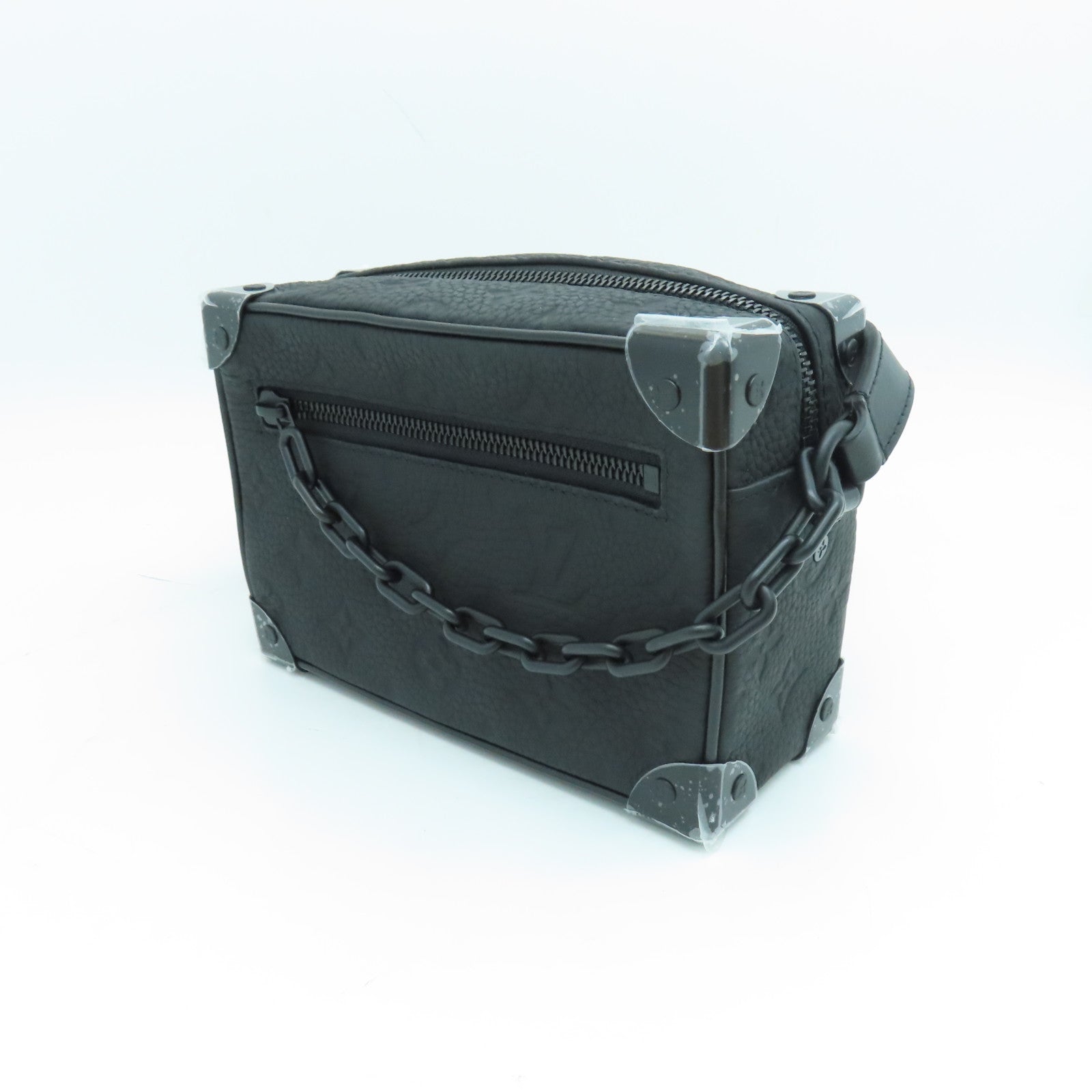 LOUIS VUITTON Monogram Mini Soft Trunk One Shoulder肩背袋黑色