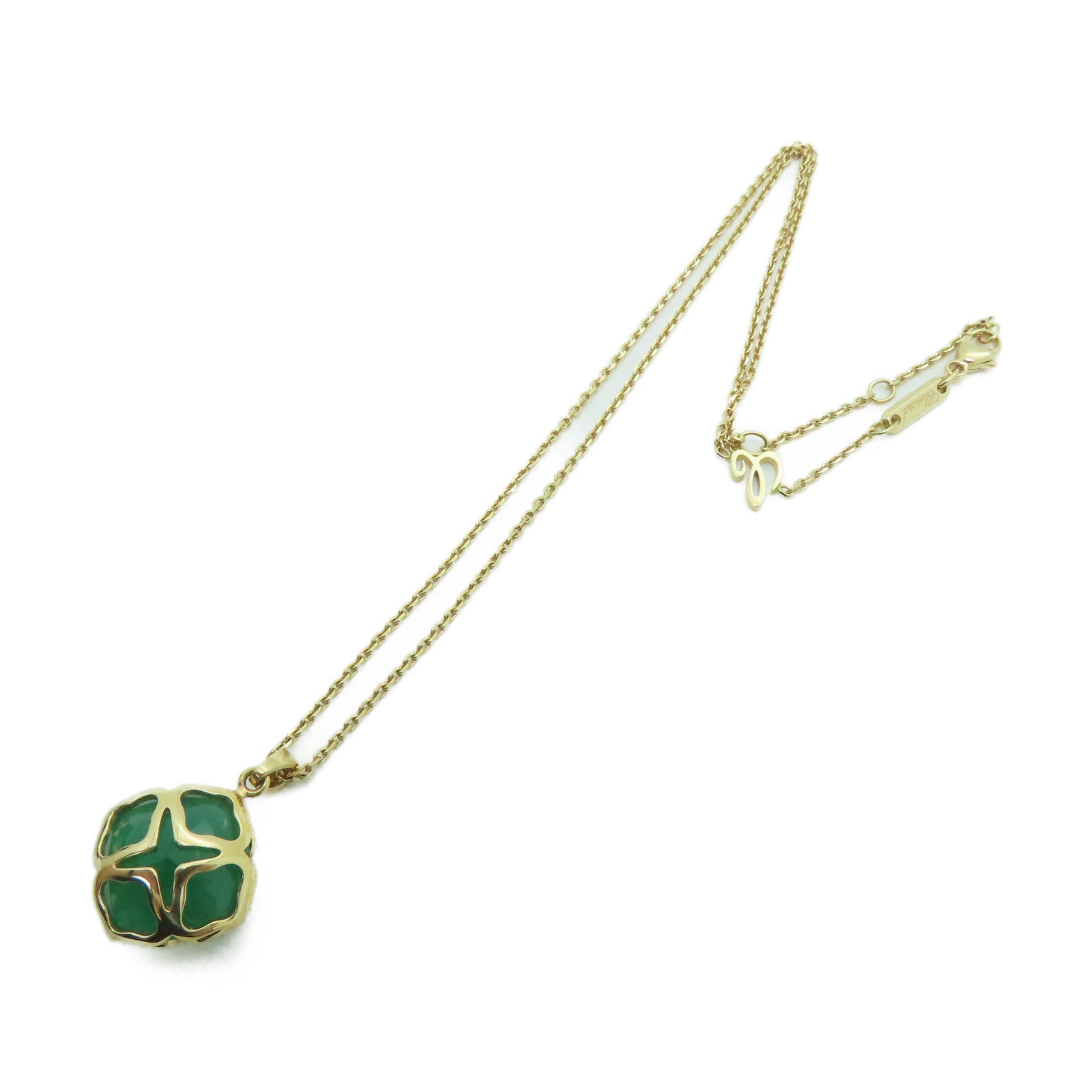 Chopard 18K黃金Necklace項鍊金色/綠色