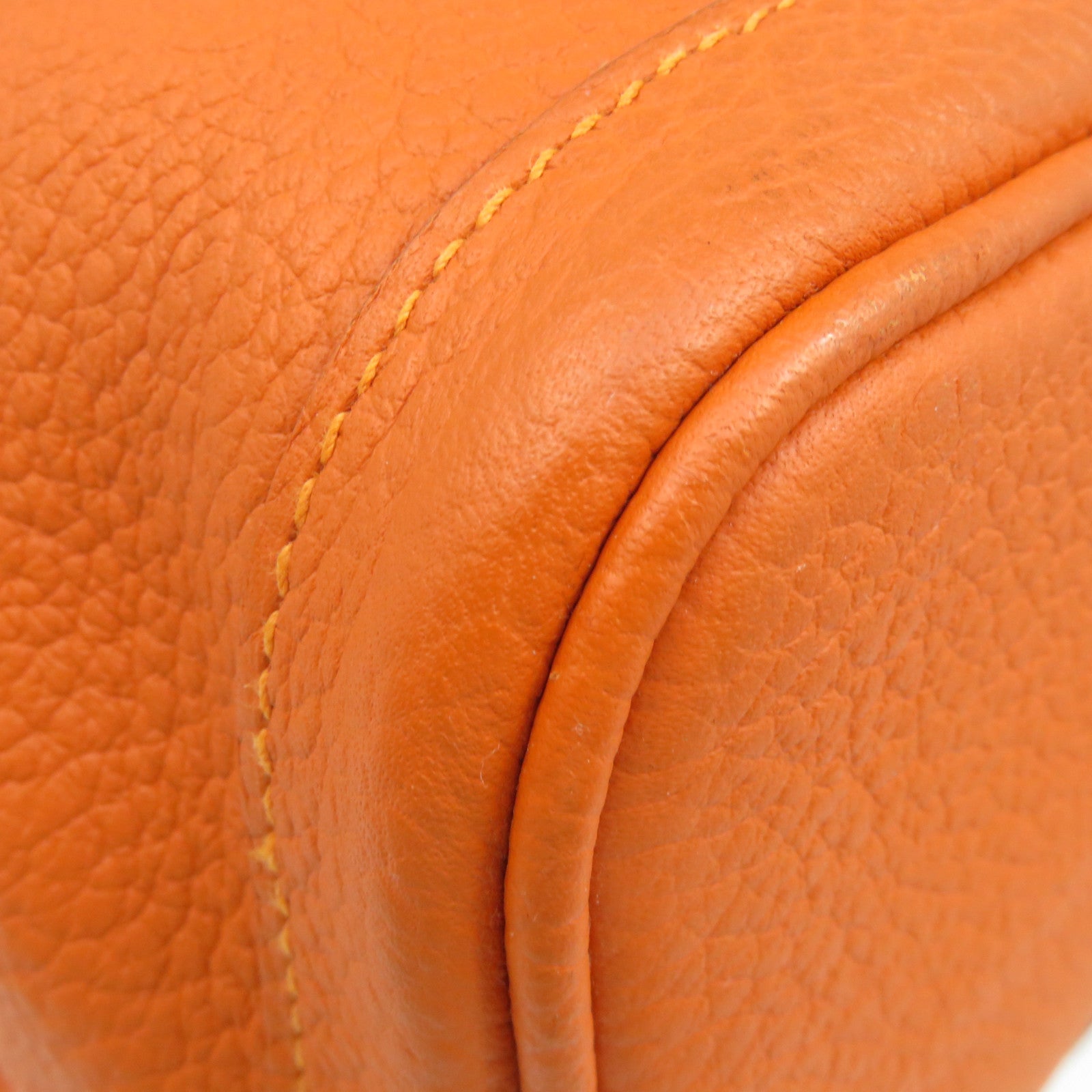 HERMES 【激減優惠】Negonda皮革Garden Party PM Hand Bag手挽袋Feu橙色