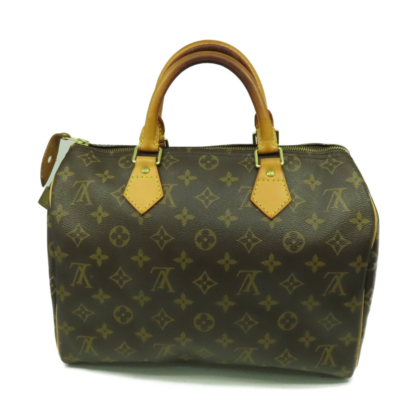 LOUIS VUITTON Monogram Speedy 30金扣手挽袋啡色