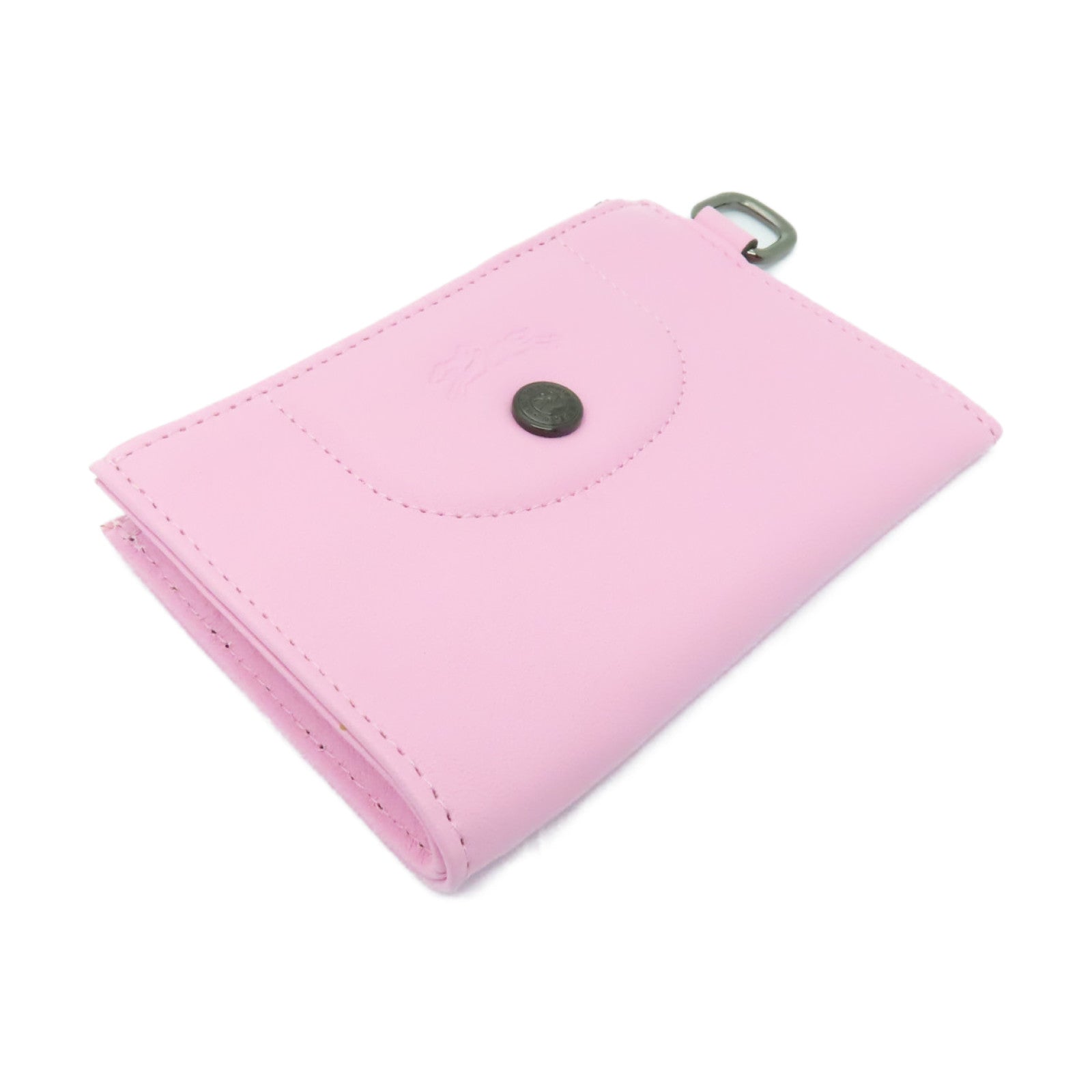 Longchamp 牛皮皮革Coin Case零錢包粉紅色