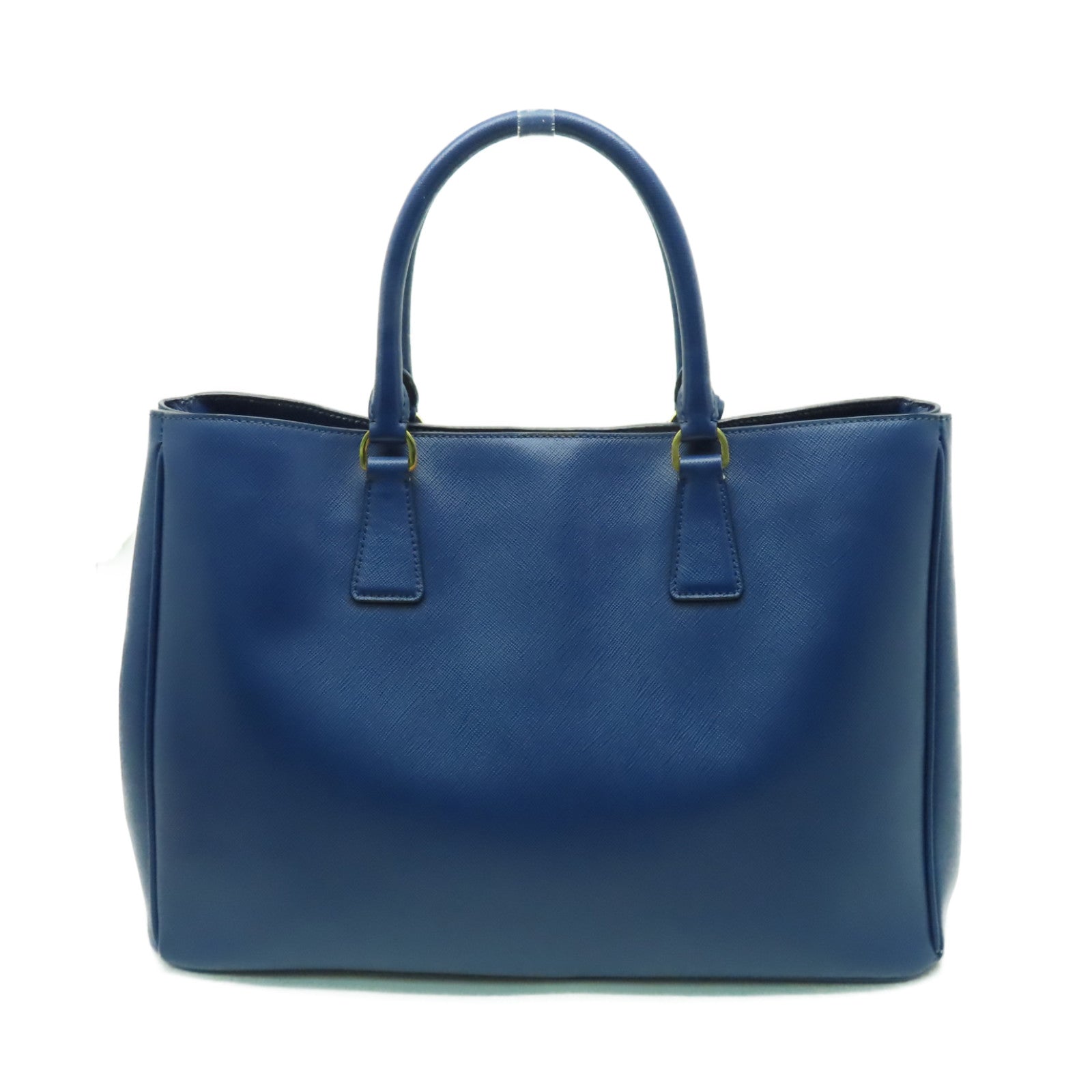 PRADA Saffiano皮革Tote Bag金扣手挽袋藍色