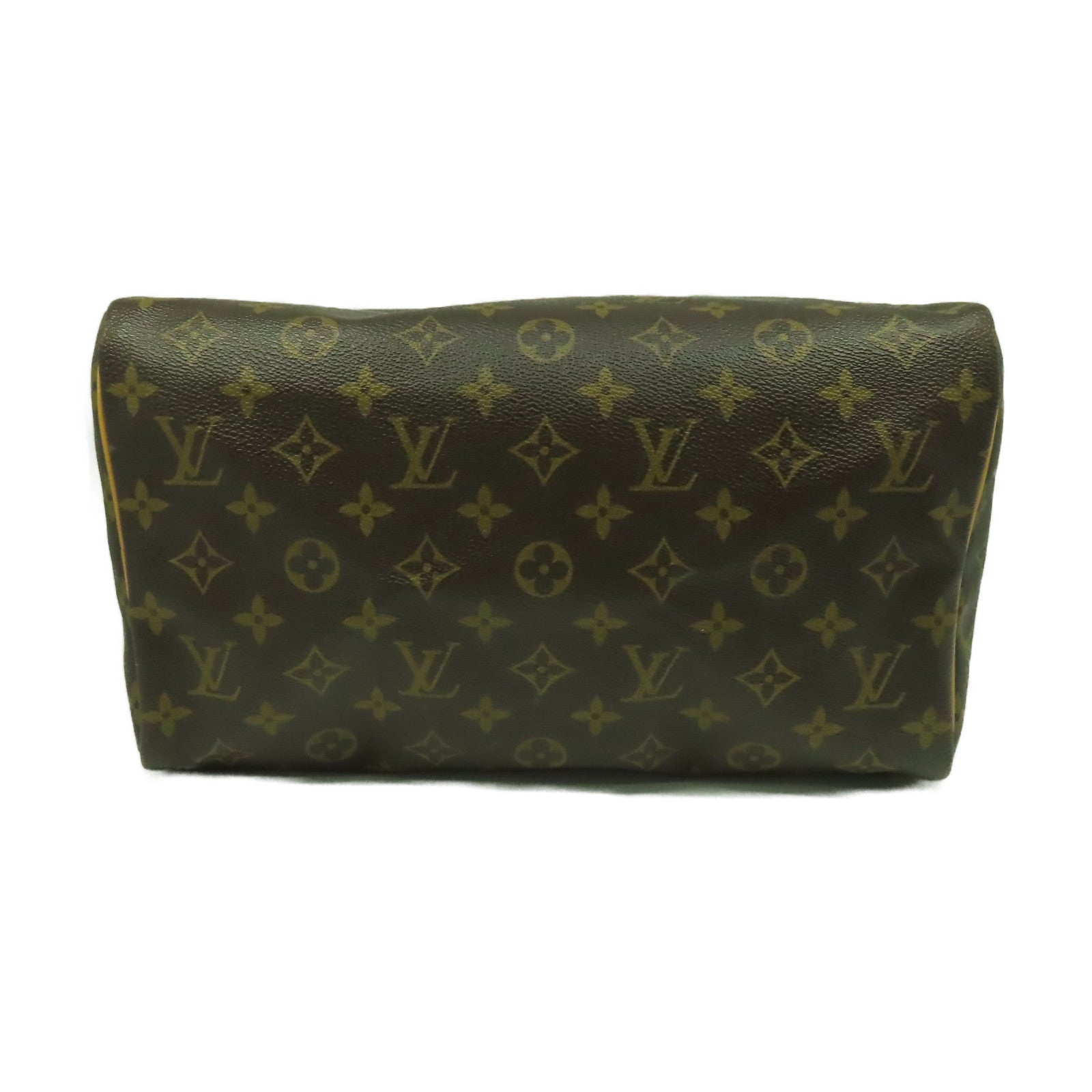 LOUIS VUITTON Monogram Speedy 30金扣手挽袋啡色
