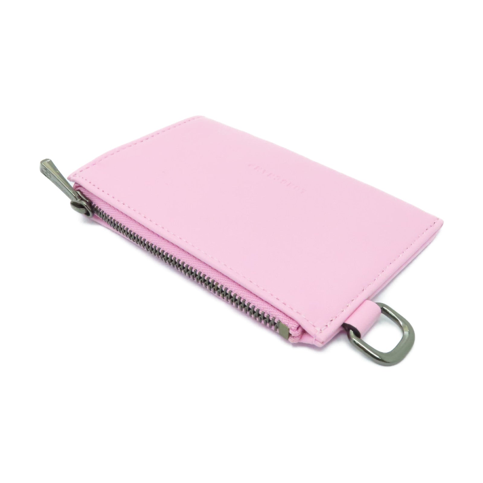 Longchamp 牛皮皮革Coin Case零錢包粉紅色