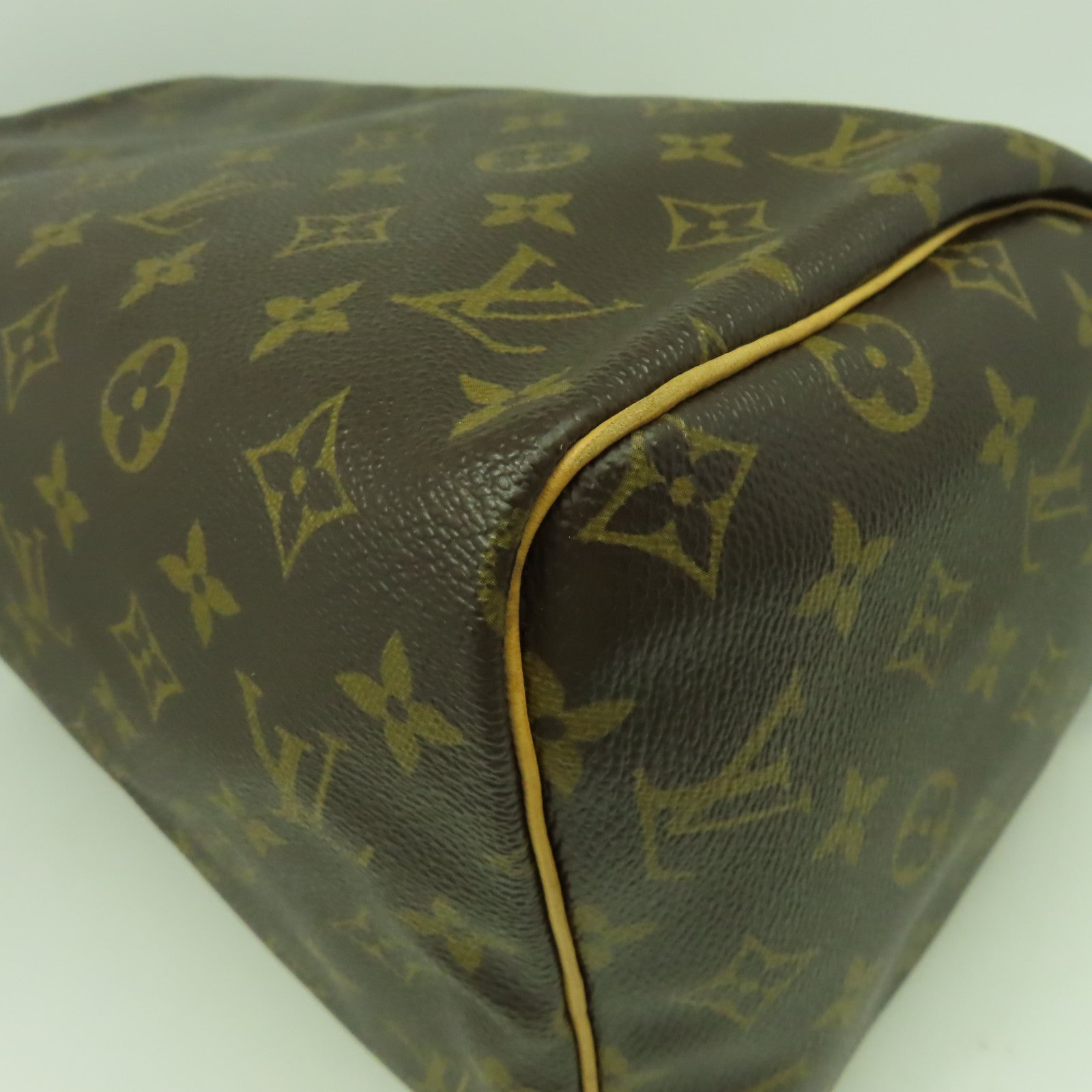 LOUIS VUITTON Monogram Speedy 30金扣手挽袋啡色