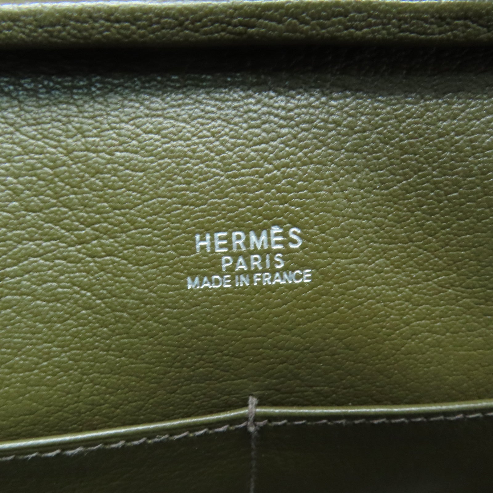 HERMES 【激減優惠】Epsom皮革Plume 28銀扣手挽袋啡色