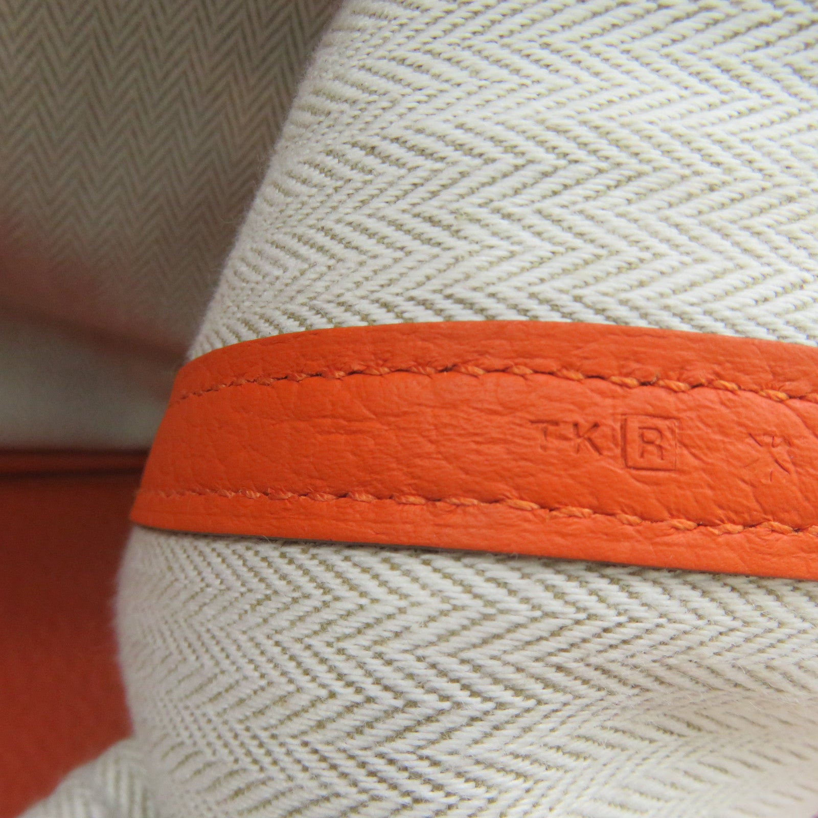 HERMES 【激減優惠】Negonda皮革Garden Party PM Hand Bag手挽袋Feu橙色