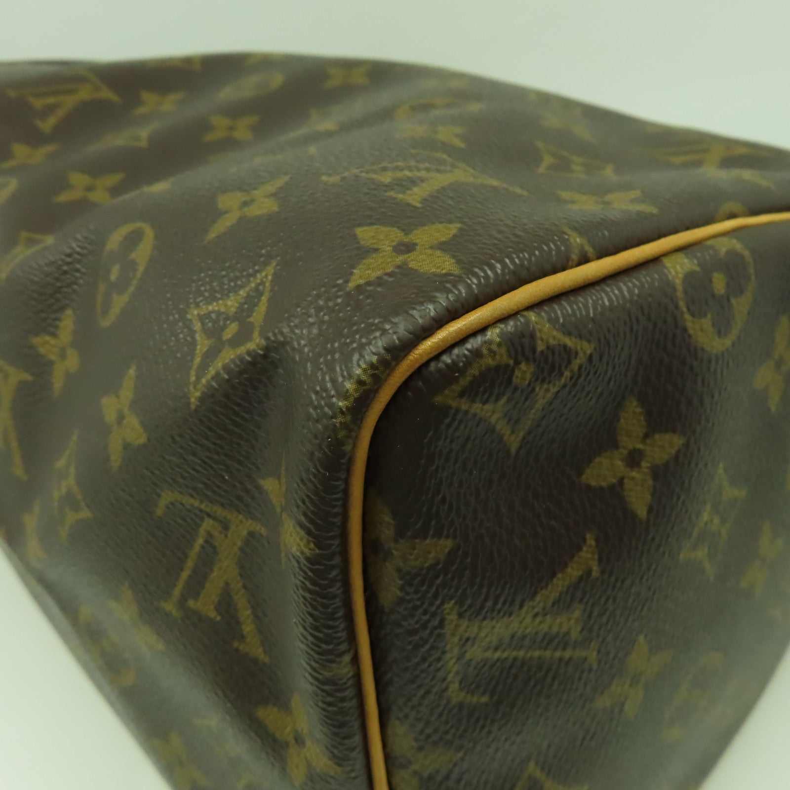 LOUIS VUITTON Monogram Speedy 30金扣手挽袋啡色