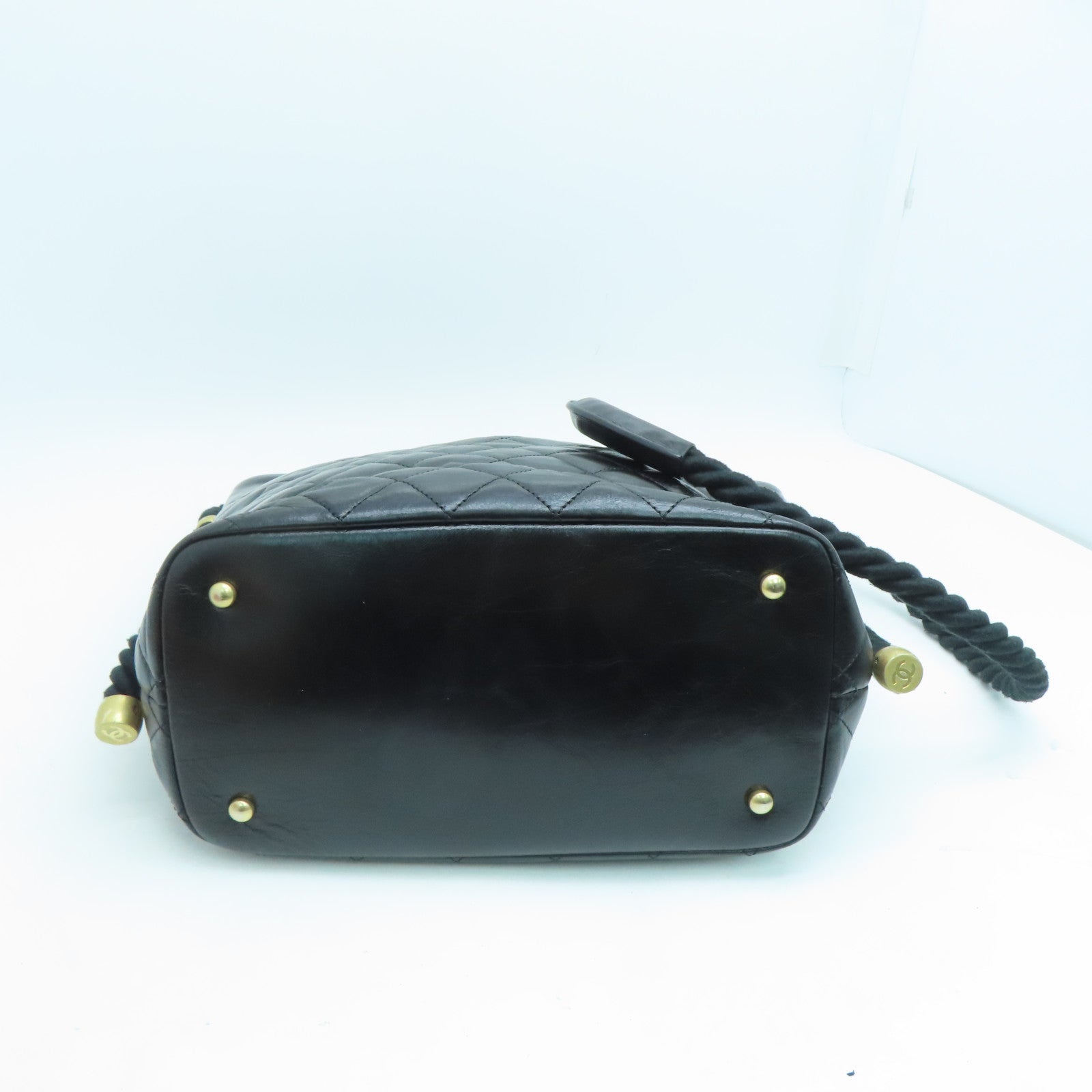 CHANEL 【激減優惠】菱格皮革Shoulder Bag金扣肩背袋黑色