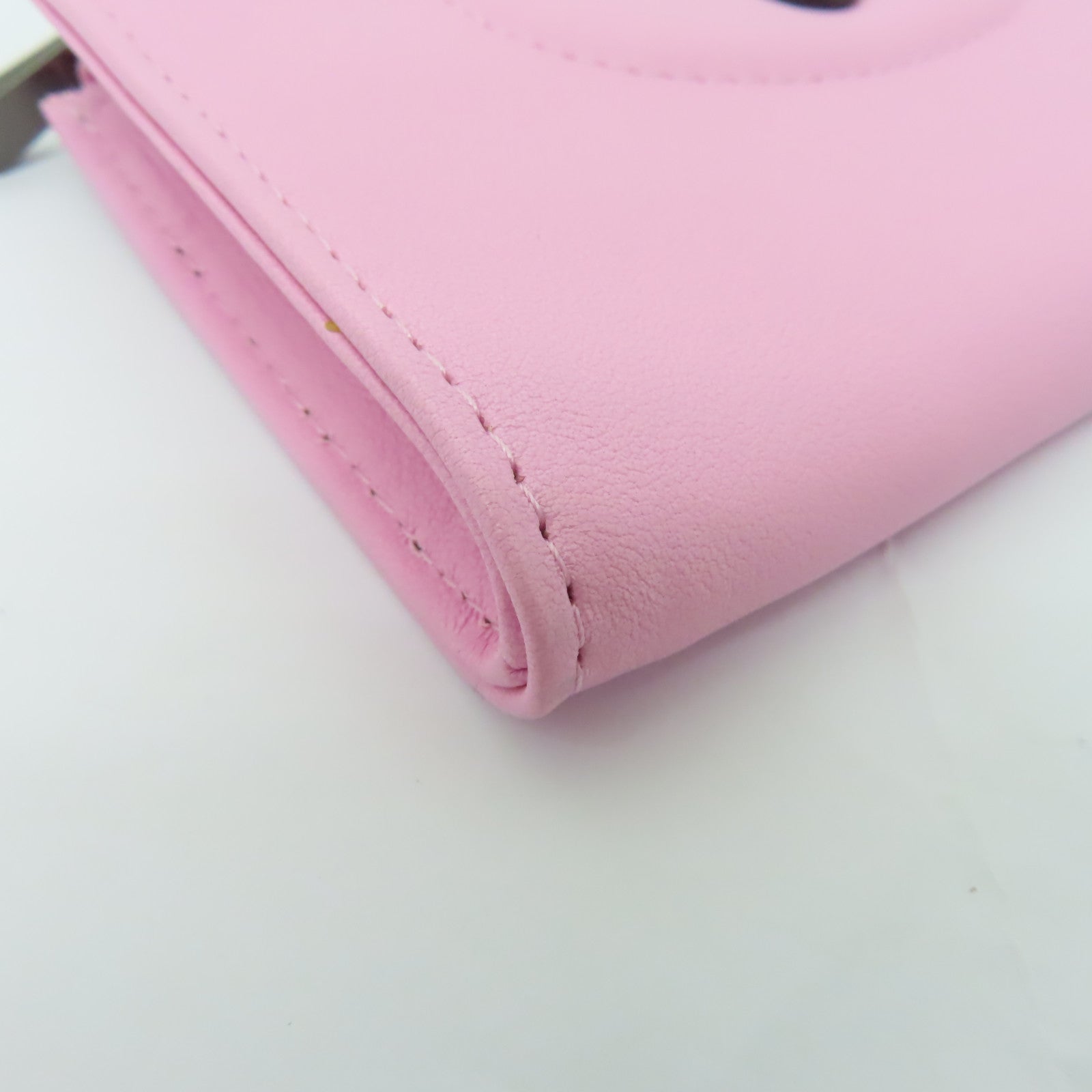 Longchamp 牛皮皮革Coin Case零錢包粉紅色