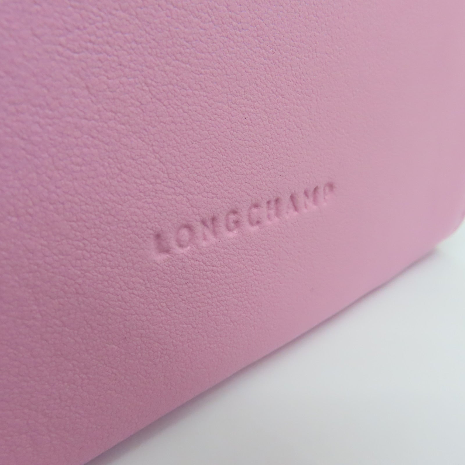 Longchamp 牛皮皮革Coin Case零錢包粉紅色