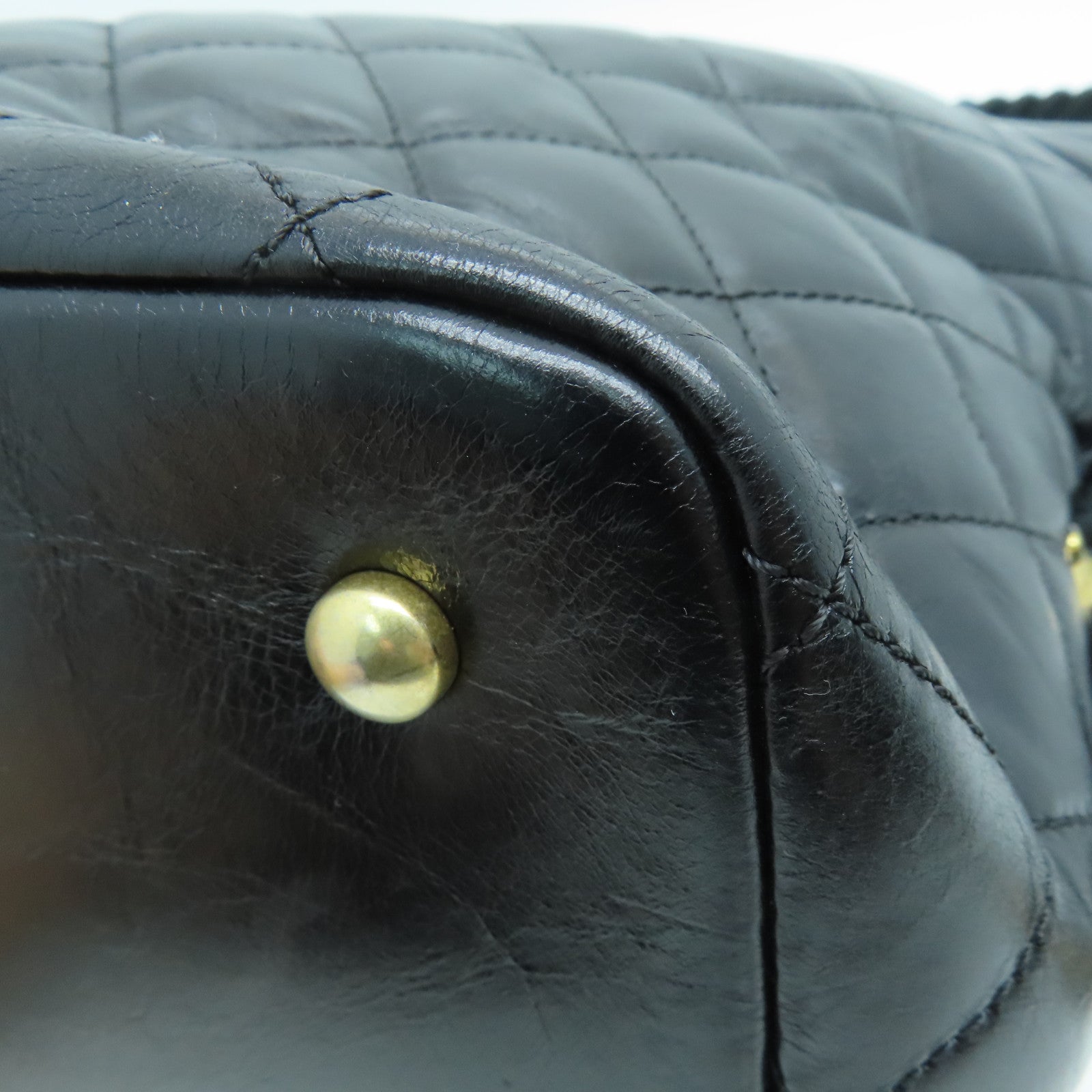 CHANEL 【激減優惠】菱格皮革Shoulder Bag金扣肩背袋黑色