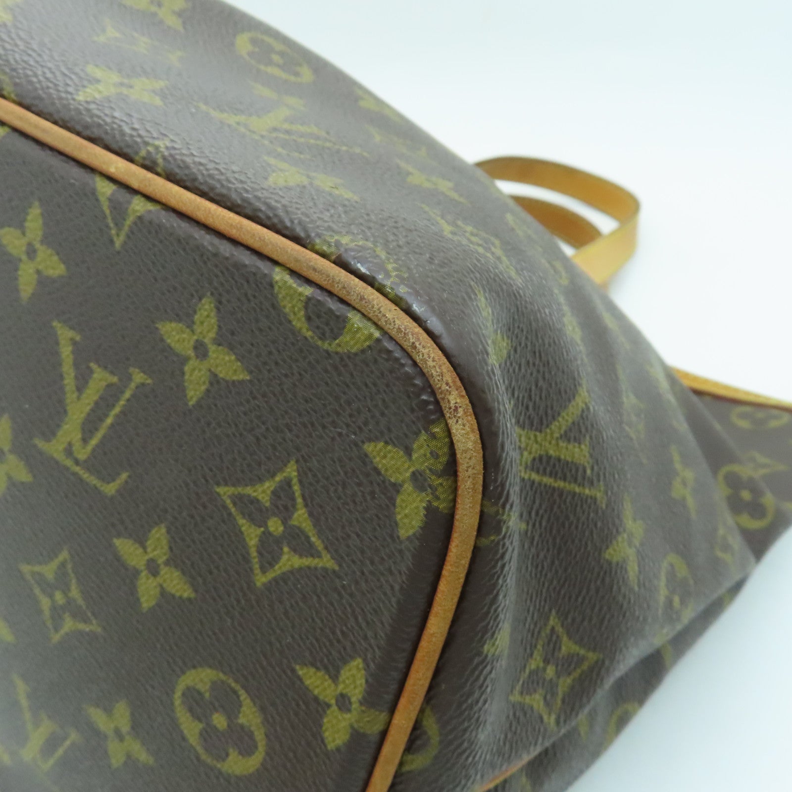 LOUIS VUITTON Monogram Palermo PM金扣手挽肩背兩用袋棕色