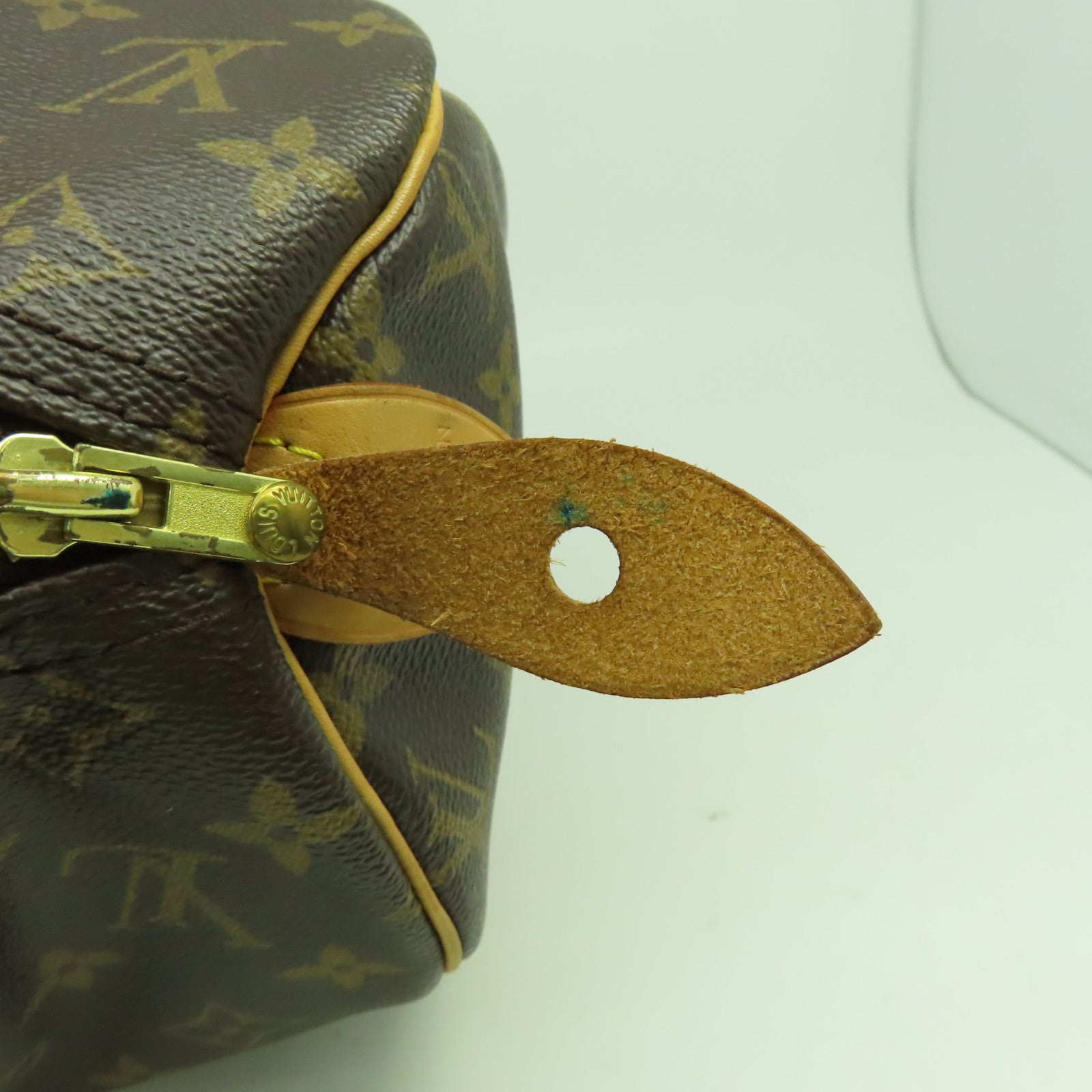 LOUIS VUITTON Monogram Speedy 30金扣手挽袋啡色