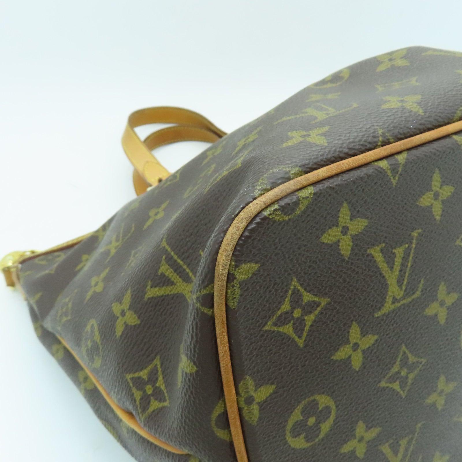 LOUIS VUITTON Monogram Palermo PM金扣手挽肩背兩用袋棕色