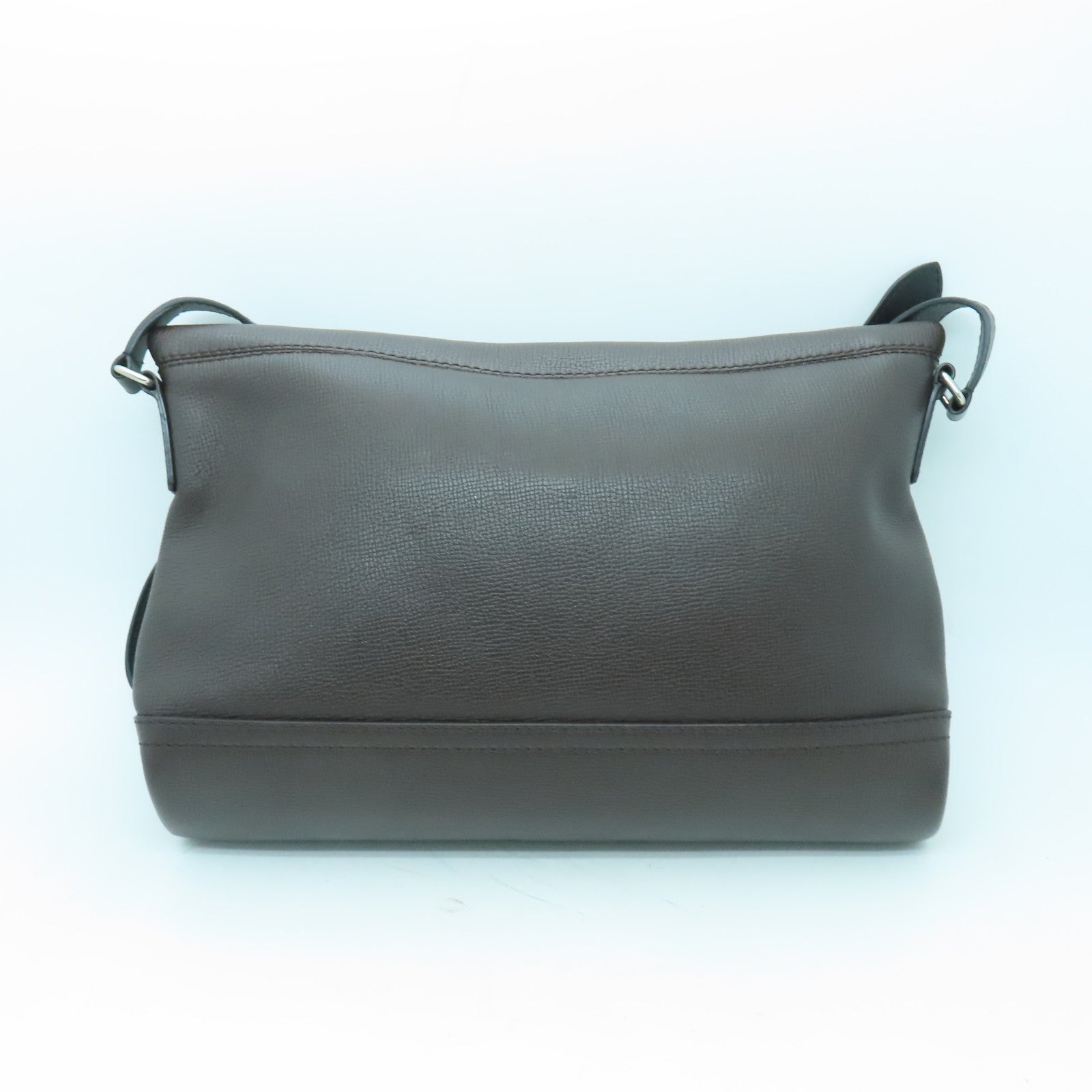 LOUIS VUITTON 牛皮皮革Canyon Messenger MM銀扣肩背袋啡色