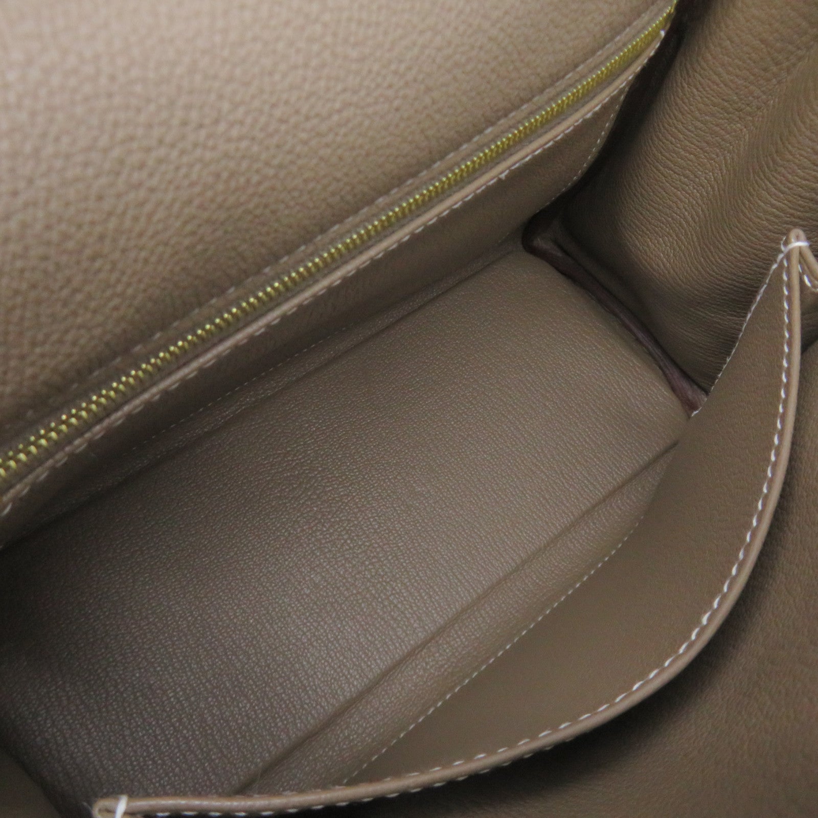 HERMES Togo皮革Kelly 25金扣手挽肩背兩用袋大象灰色