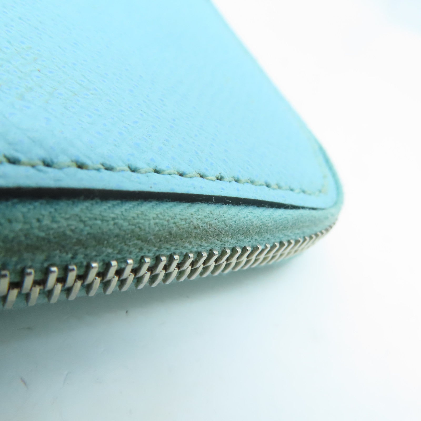 HERMES 【激減優惠】Epsom皮革Silk In Change Purse銀扣零錢包藍色
