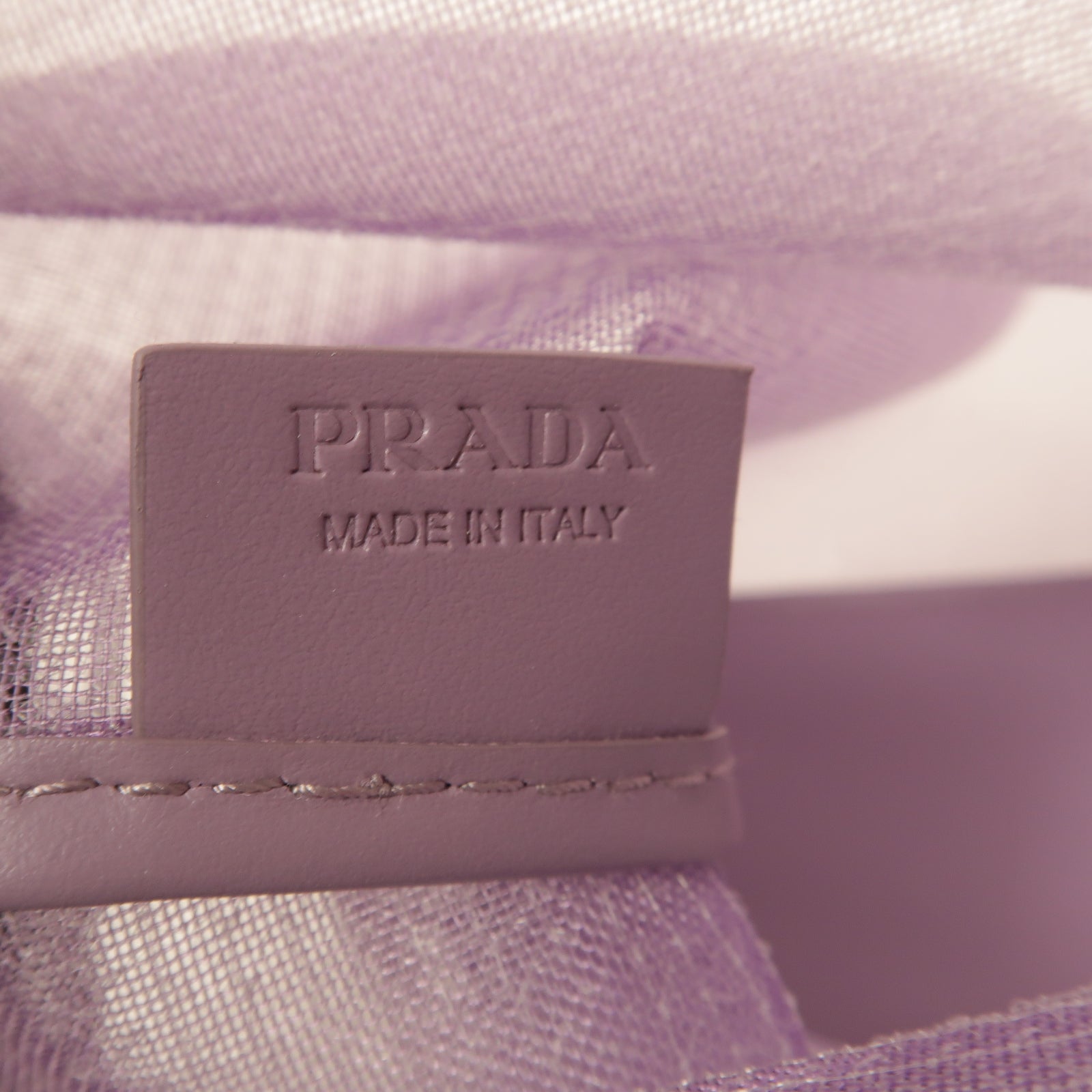 PRADA PVC Mini Tote Bag銀扣手挽袋紫色