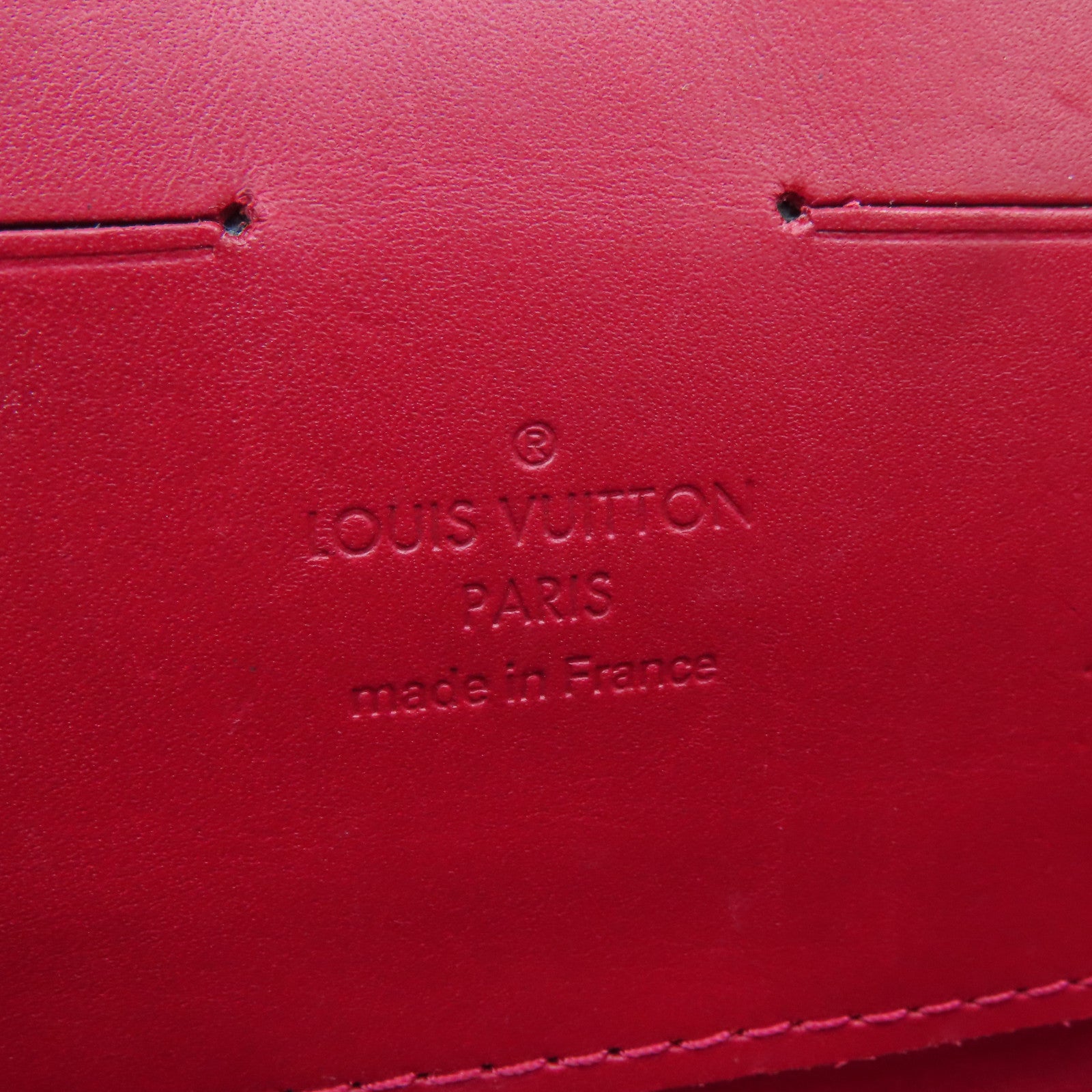 LOUIS VUITTON Monogram Vernis Sunset Boulevard Gold Buckle Shoulder Bag Red