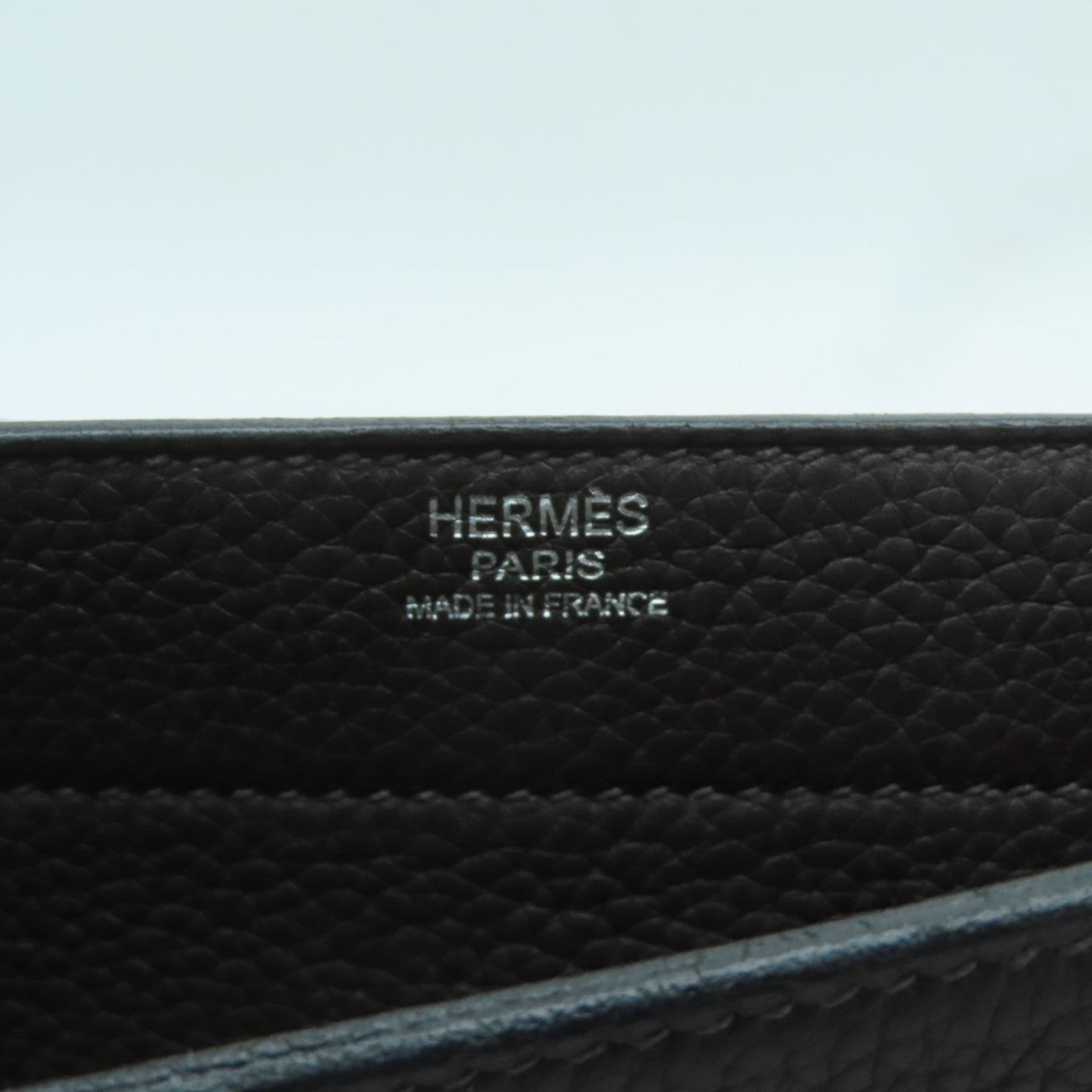 HERMES 【激減優惠】牛皮皮革Sac A Depeches 27銀扣手挽袋啡色