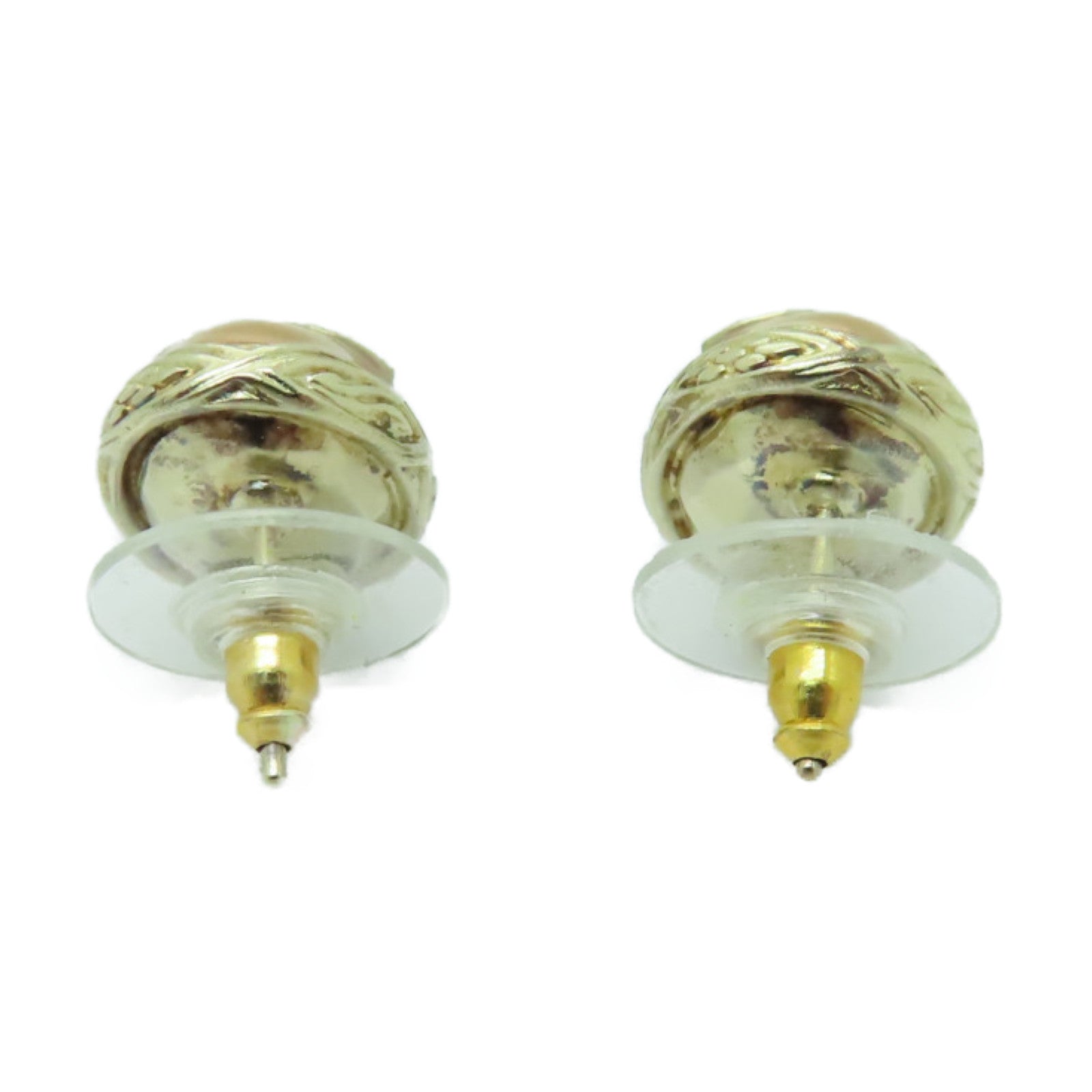 CHANEL 金屬Earrings耳環金色/米色