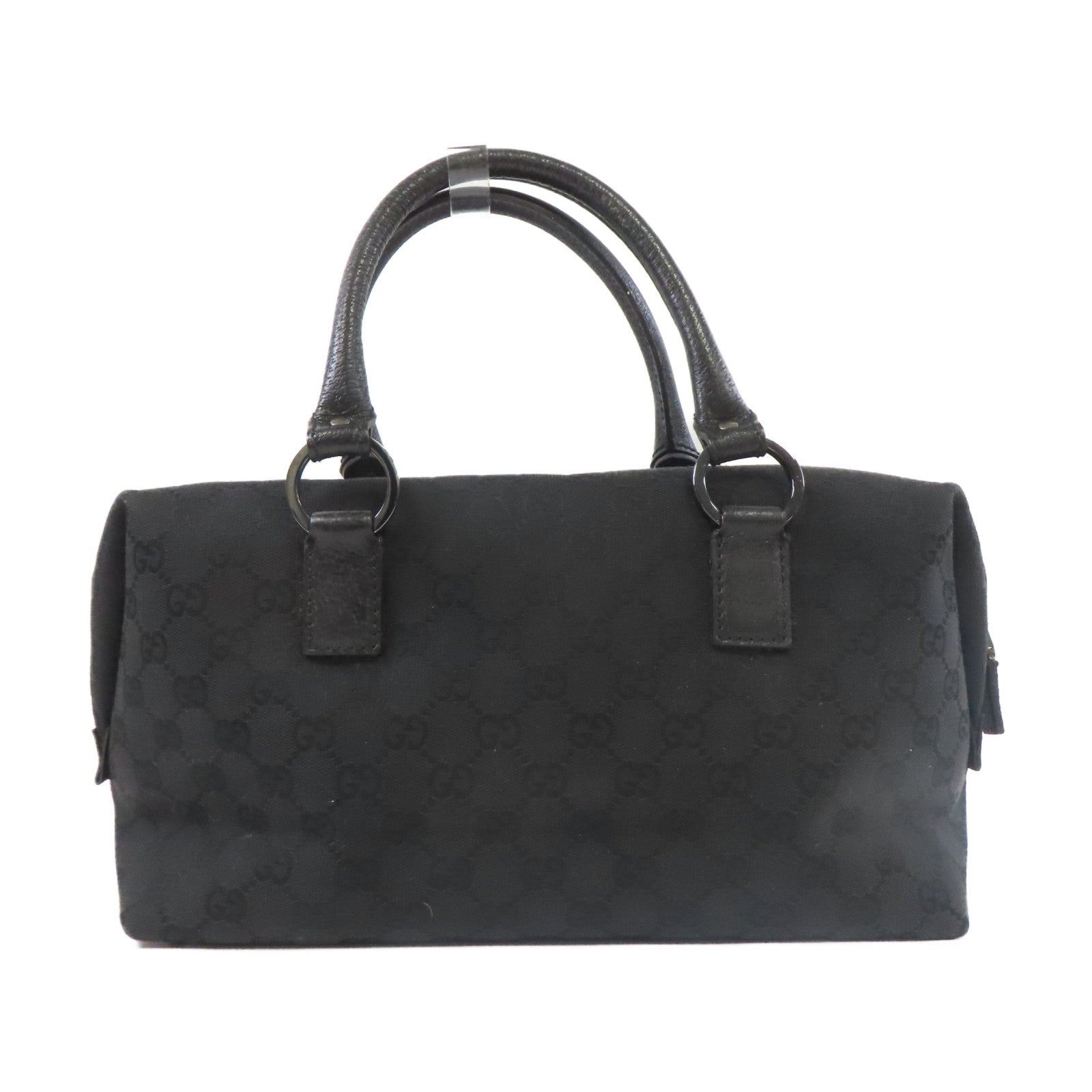 GUCCI 帆布Hand Bag黑扣手挽袋黑色