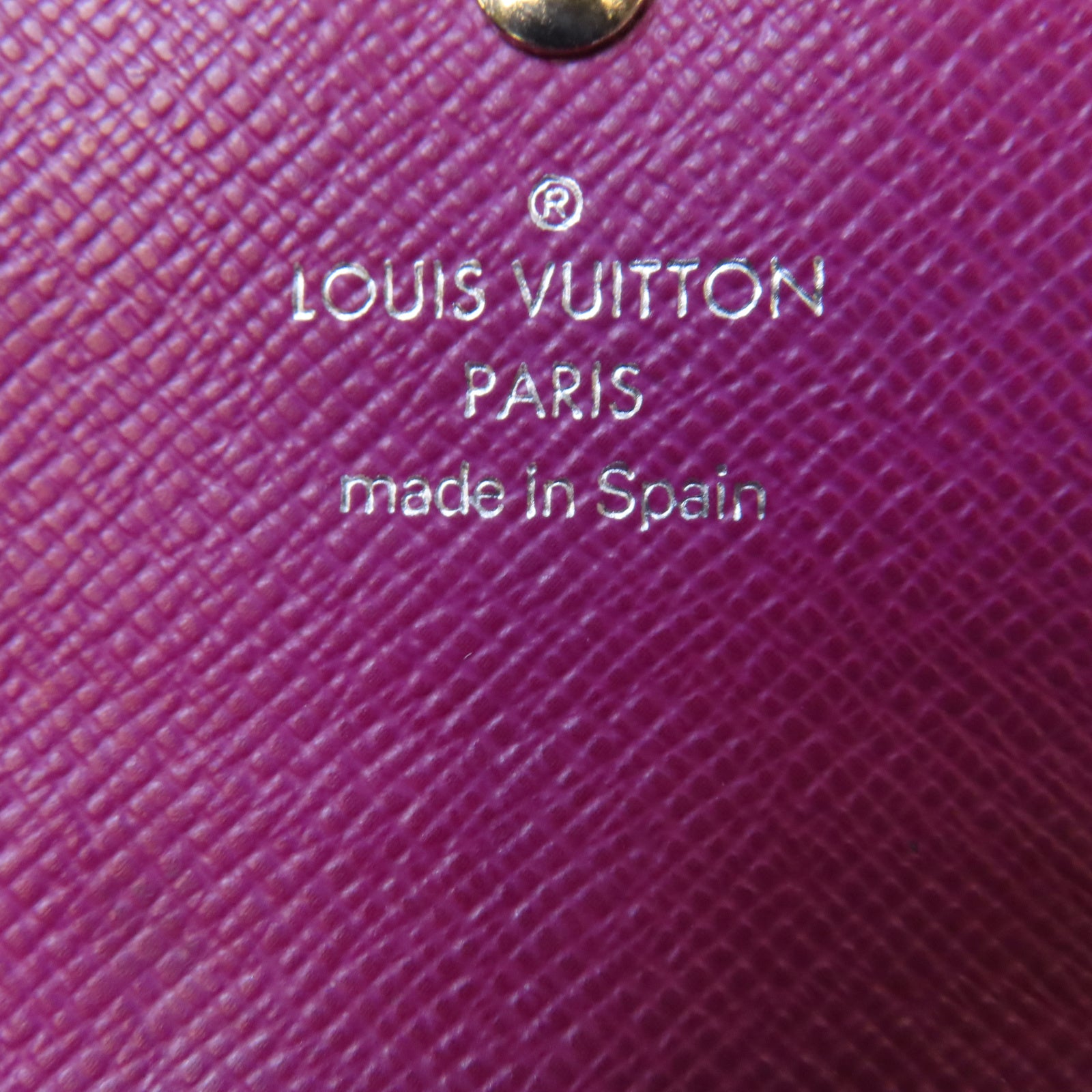 LOUIS VUITTON Epi Key Case銀扣鎖匙包紫色