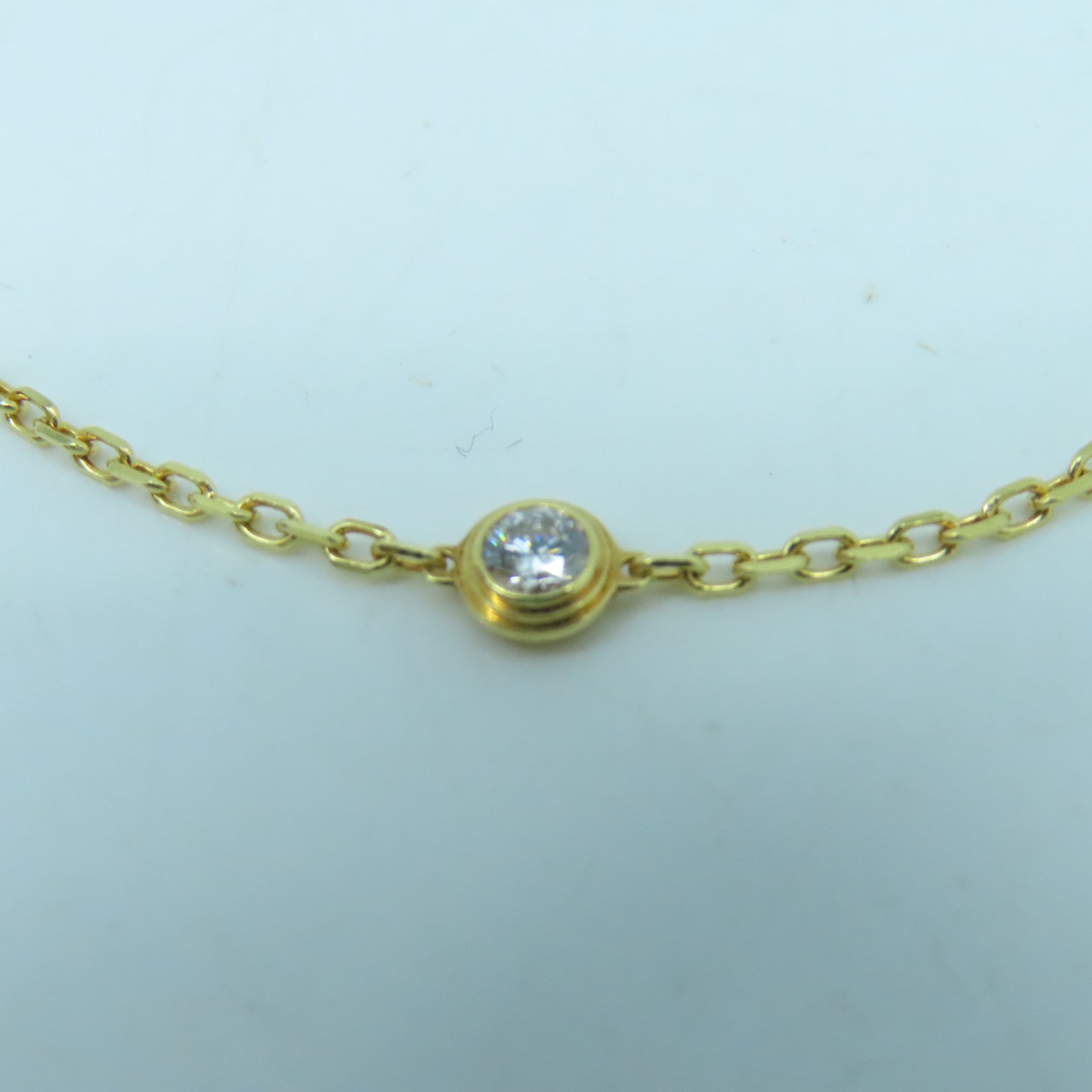CARTIER 18K黃金Diamond D'amour Bracelet 0.09ct鑽石手錬金色